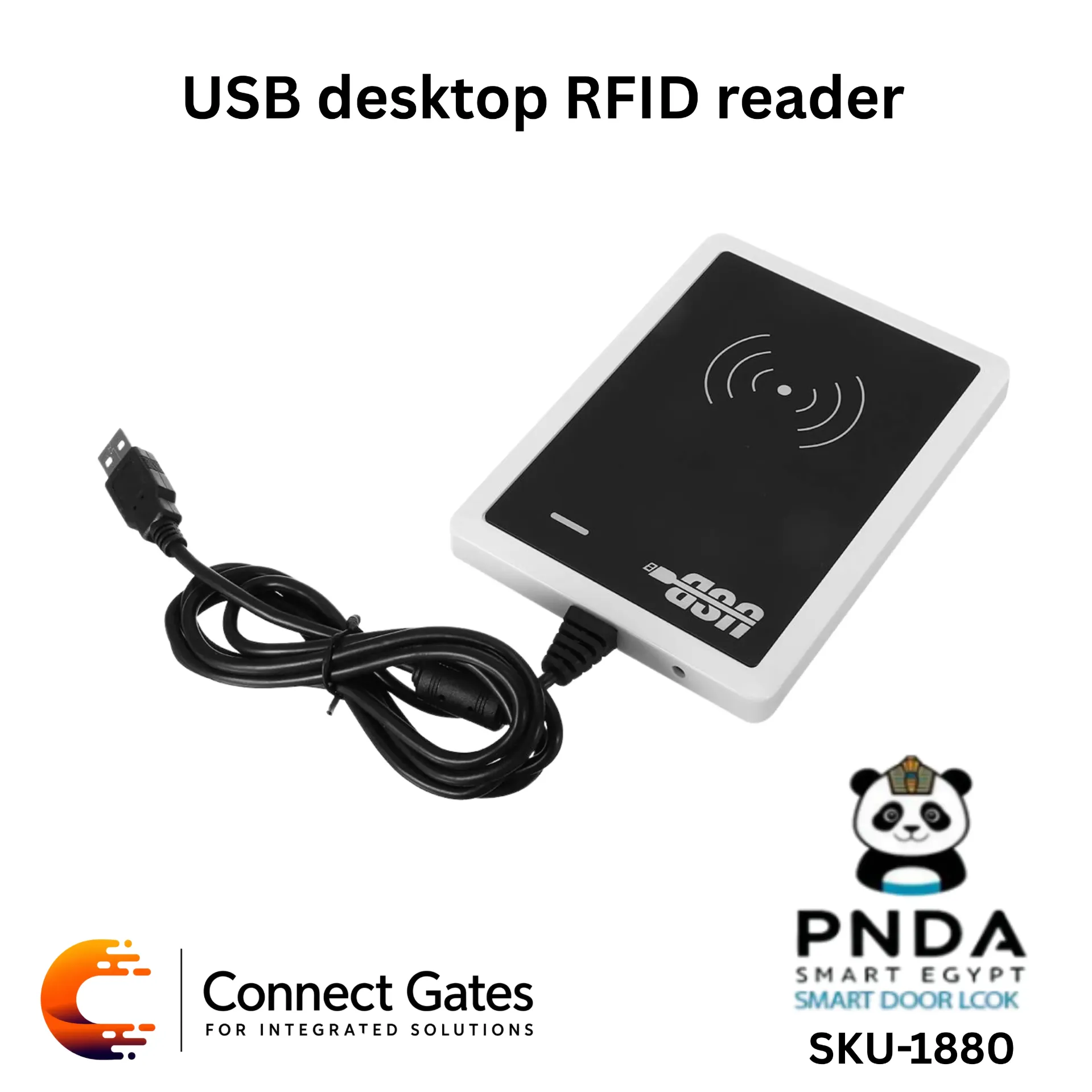 [PNDA USB Desktop RFID Reader] PNDA USB Desktop RFID Reader – USB Card Encoder Reader for Hotel Door Lock RFID Systems with Software