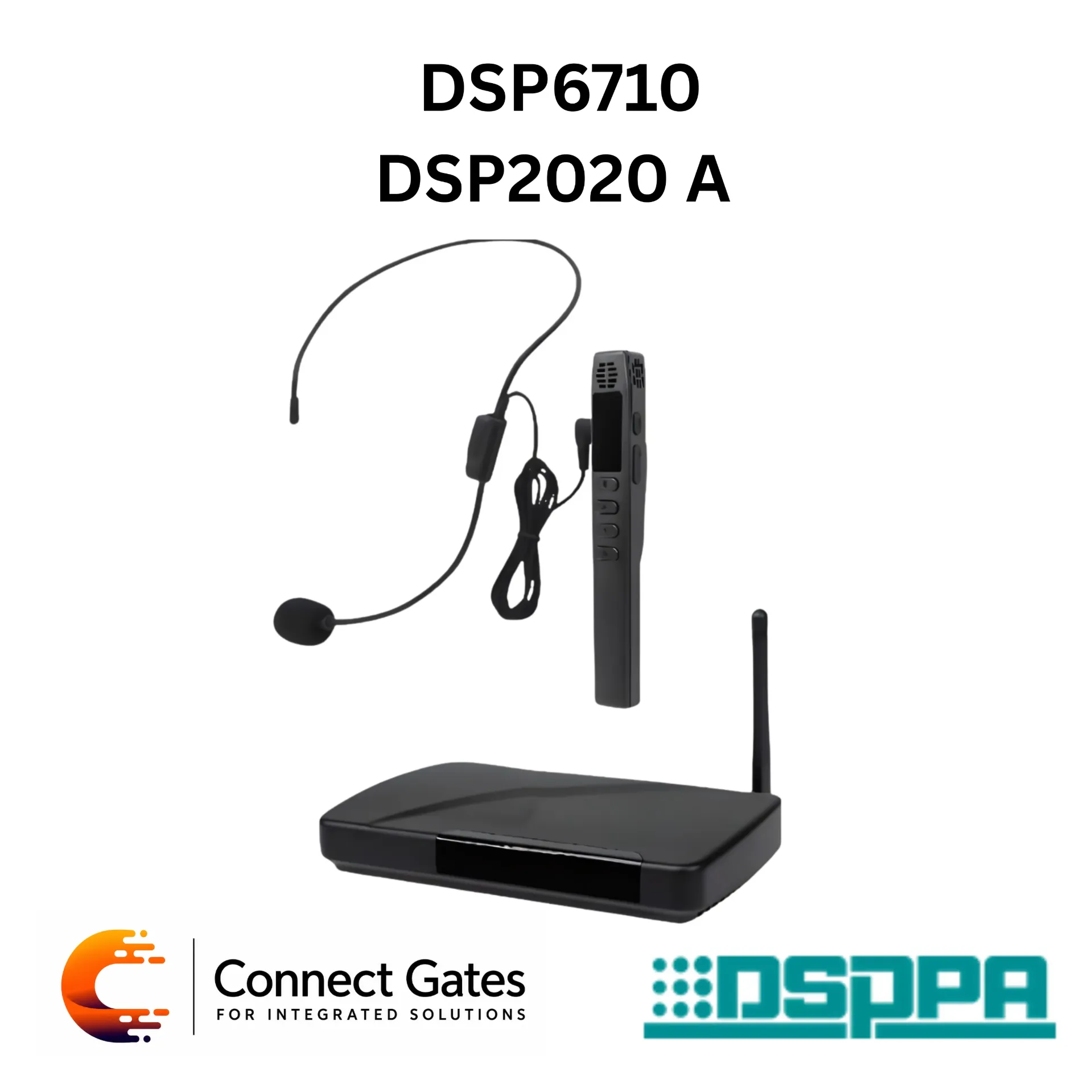 [DSP6710 / DSP2020A] DSPPA DSP6710 / DSP2020A – Rechargeable Wireless Microphone System with 1 Handheld or 1 Headset Microphone & Receiver