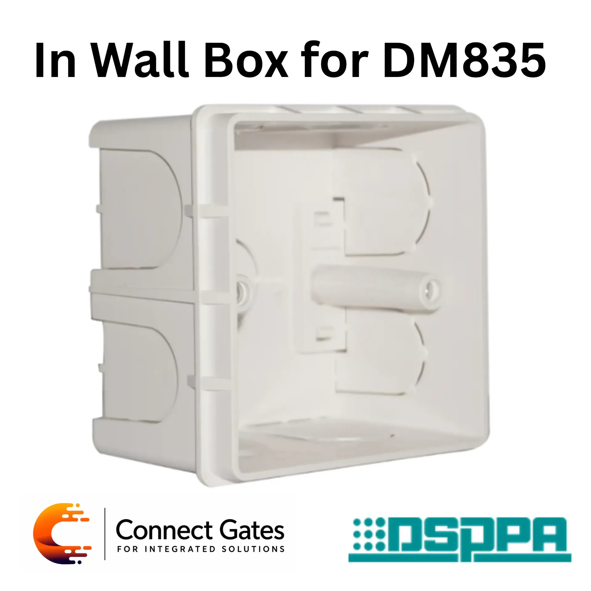 [DM835] DSPPA DM835 In-Wall Plastic Mounting Box – Flush Mount Box for Volume Controllers and Audio Control Accessories