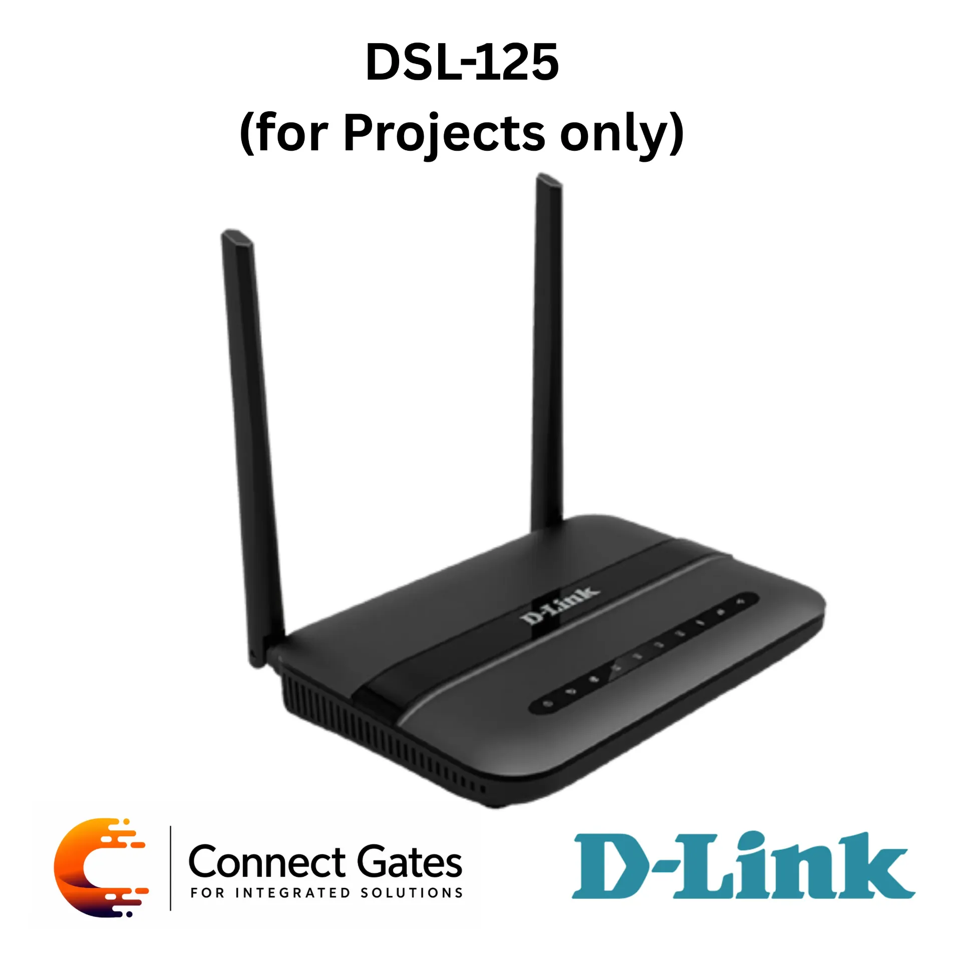 [DSL-125] D-Link DSL-125 – Wireless N300 ADSL2+ 4-Port Router with 4 Ethernet Ports, USB, QoS & WPA/WPA2 Security