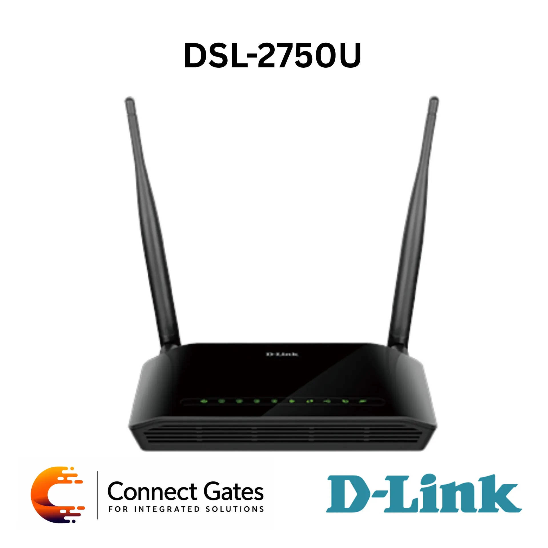 [DSL-2750U] D-Link DSL-2750U – Wireless N300 ADSL2+ 4-Port Wi-Fi Router with USB 2.0, QoS, Firewall & 3G USB Adapter Support