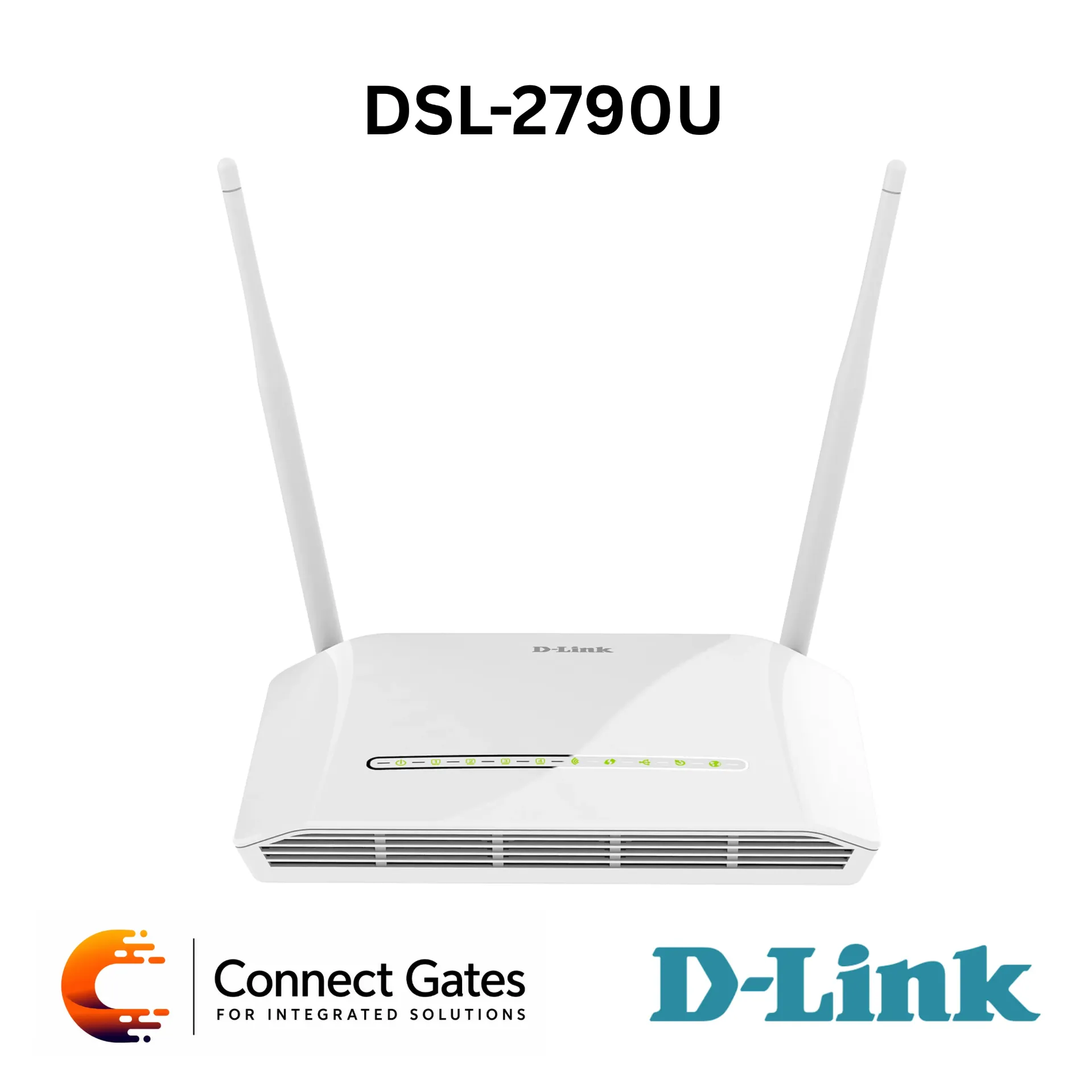 [DSL-2790U] D-Link DSL-2790U – Wireless N300 ADSL2+ Modem Router with 4 Ethernet Ports, USB 2.0, 3G USB Adapter Support, QoS & WPA/WPA2 Security