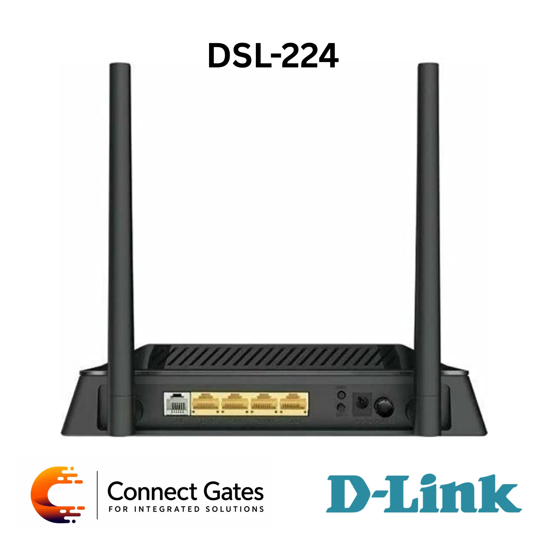 [DSL-224] D-Link DSL-224 – Wireless N300 VDSL2/ADSL2+ Modem Router with 4 Fast Ethernet LAN Ports, Router / Bridge / Repeater Modes & WPA/WPA2 Security