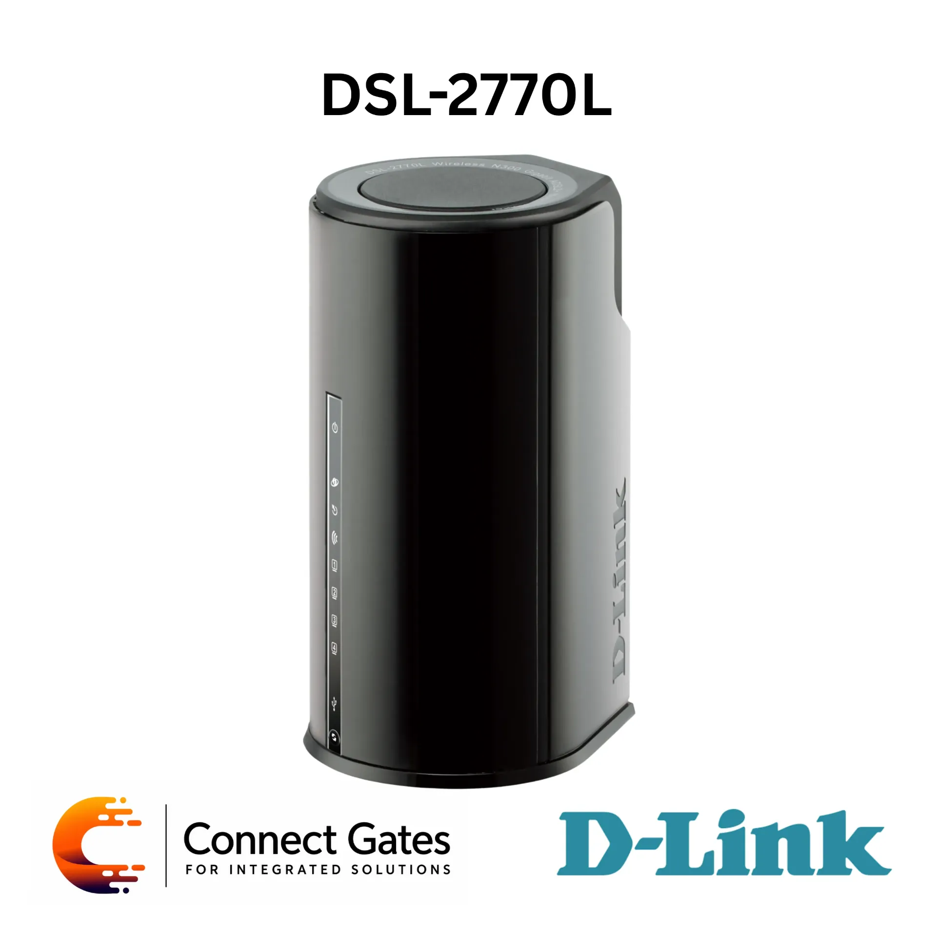 [DSL-2770L] D-Link DSL-2770L – Wireless N300 Gigabit Cloud ADSL2+ Modem Router with 3 Gigabit LAN Ports, Gigabit WAN/LAN, USB 2.0, mydlink Cloud & SharePort Mobile
