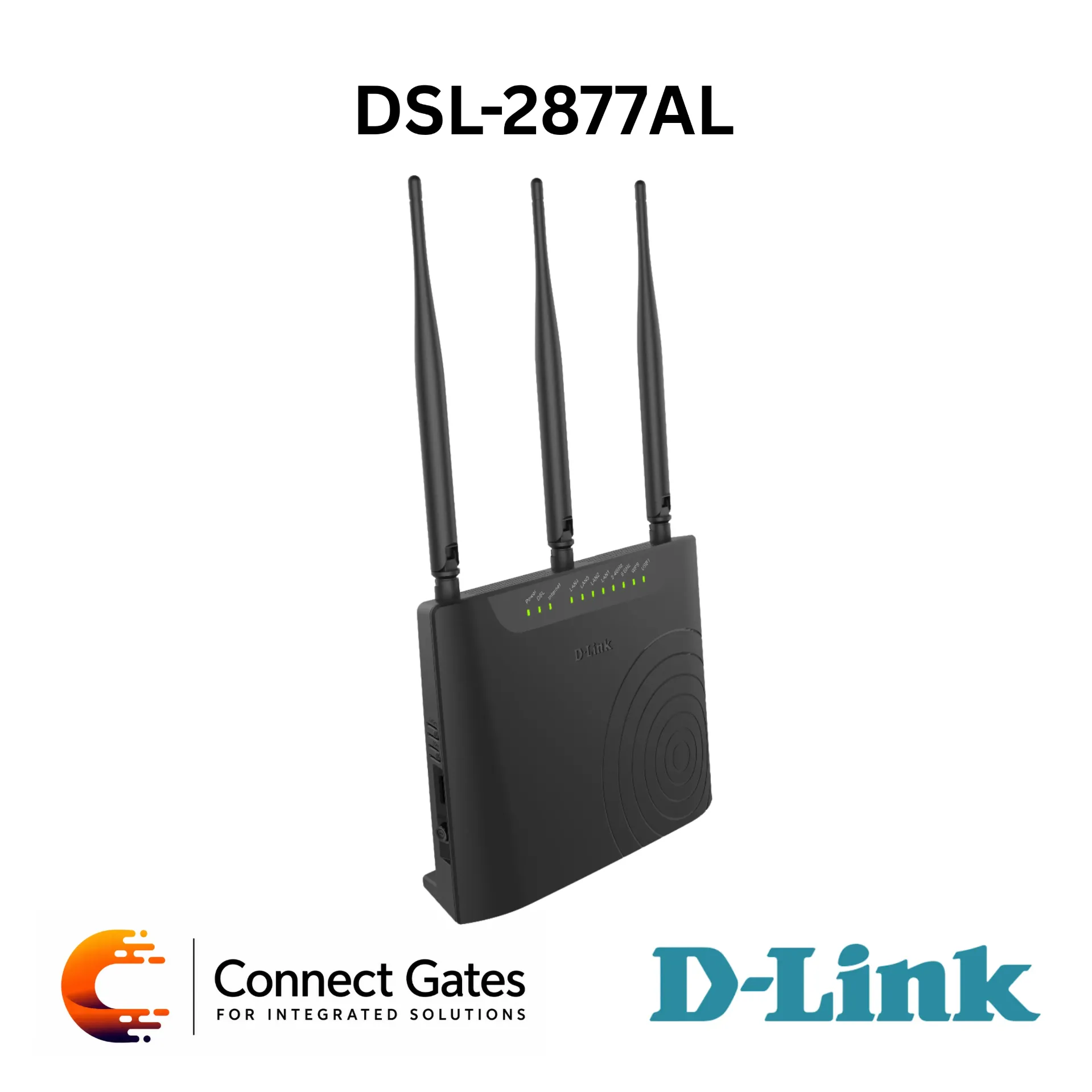 [DSL-2877AL] D-Link DSL-2877AL – AC750 Dual Band VDSL2/ADSL2+ Modem Router with 4 Fast Ethernet LAN Ports, USB 2.0, QoS & WPA/WPA2 Security