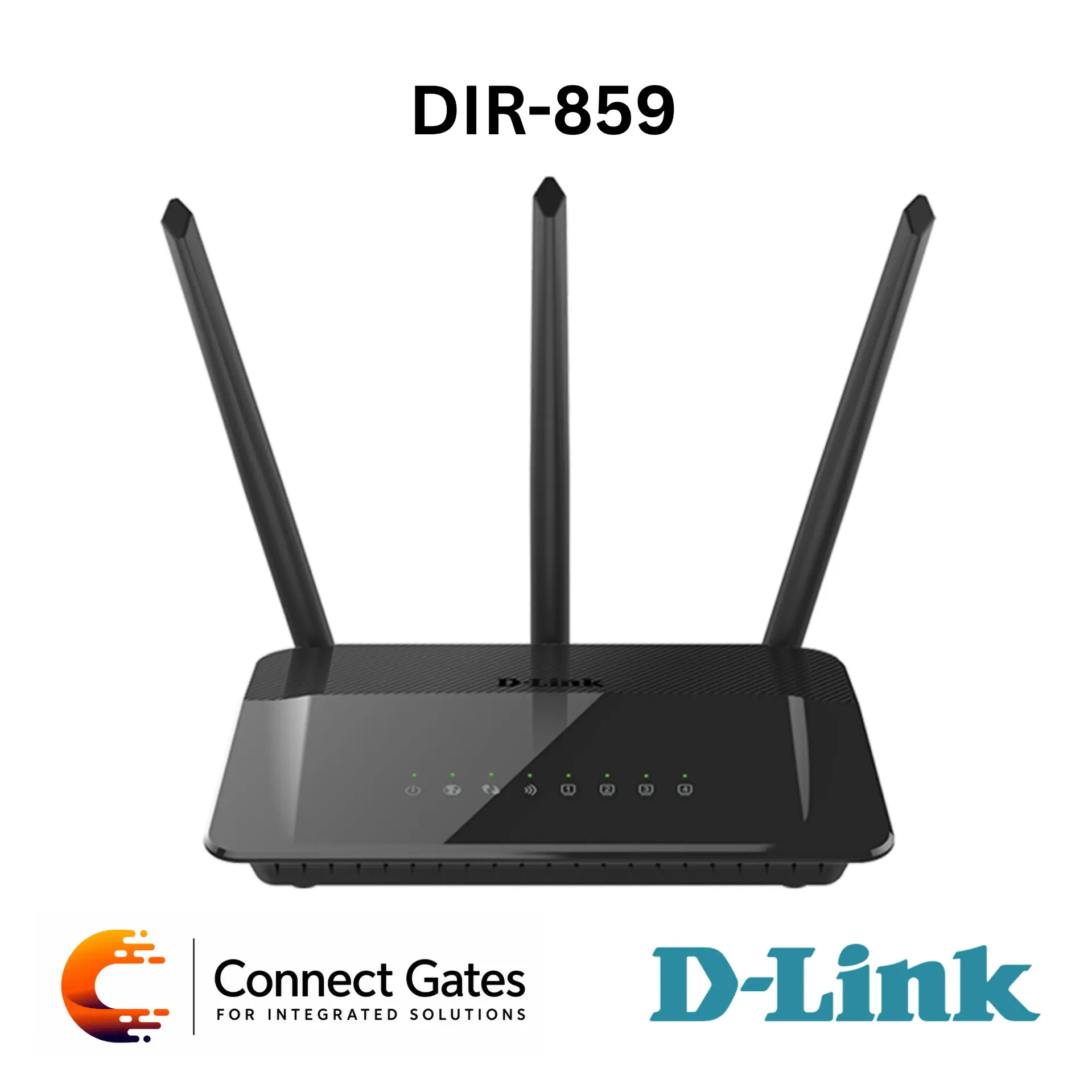 D-Link DIR-859 – AC1750 High Power Dual Band Wi-Fi Gigabit Router with Gigabit WAN, 4 Gigabit LAN Ports, 3 External Antennas & QRS Mobile Setup