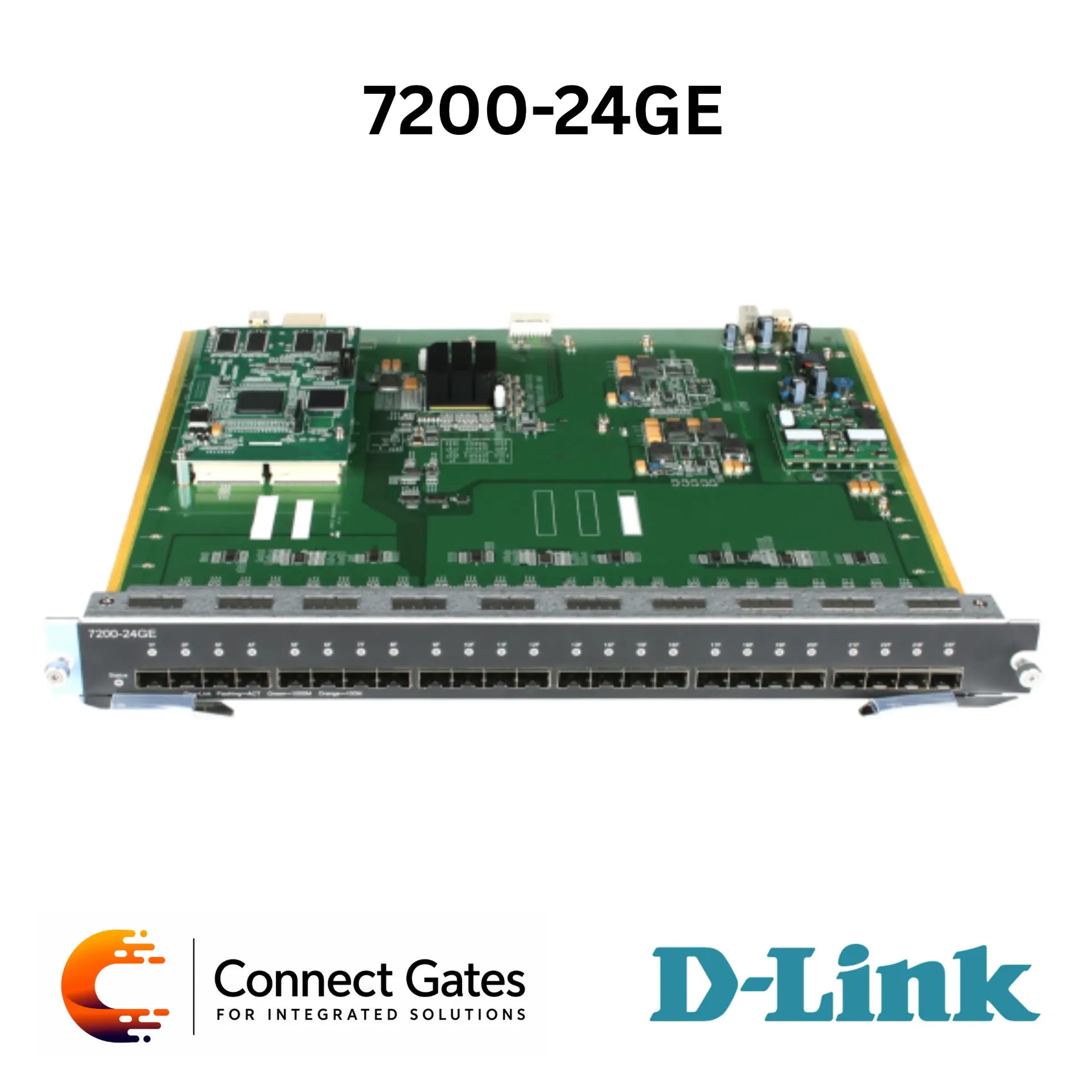 [7200-24GE] D-Link 7200-24GE – 24-Port 100/1000M SFP Enhanced Module for DES-7200 Series Chassis Switches