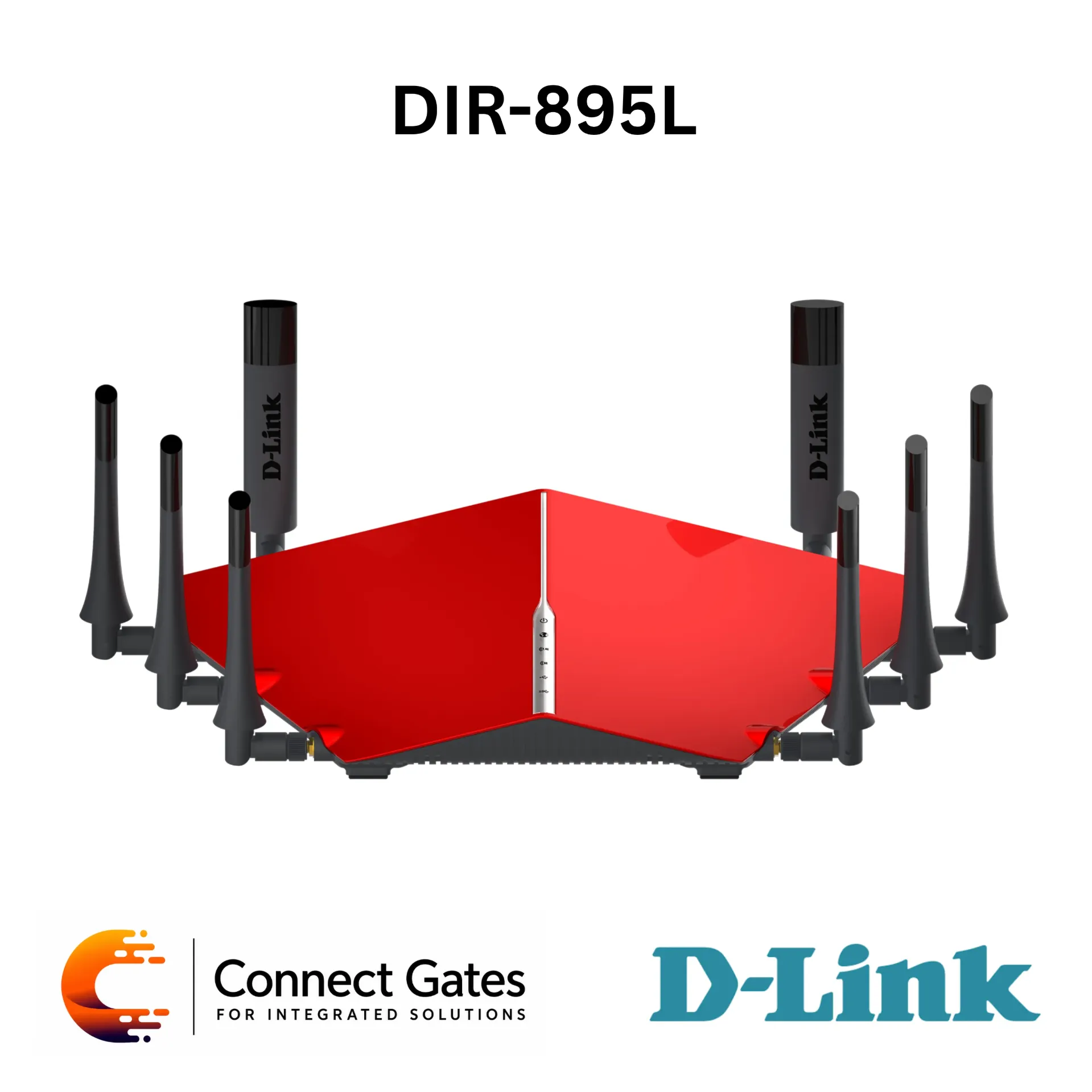 D-Link DIR-895L – AC5300 Ultra Wi-Fi Router with Advanced AC SmartBeam, SmartConnect, MU-MIMO, 4 Gigabit LAN Ports, Gigabit WAN, USB 3.0 & USB 2.0