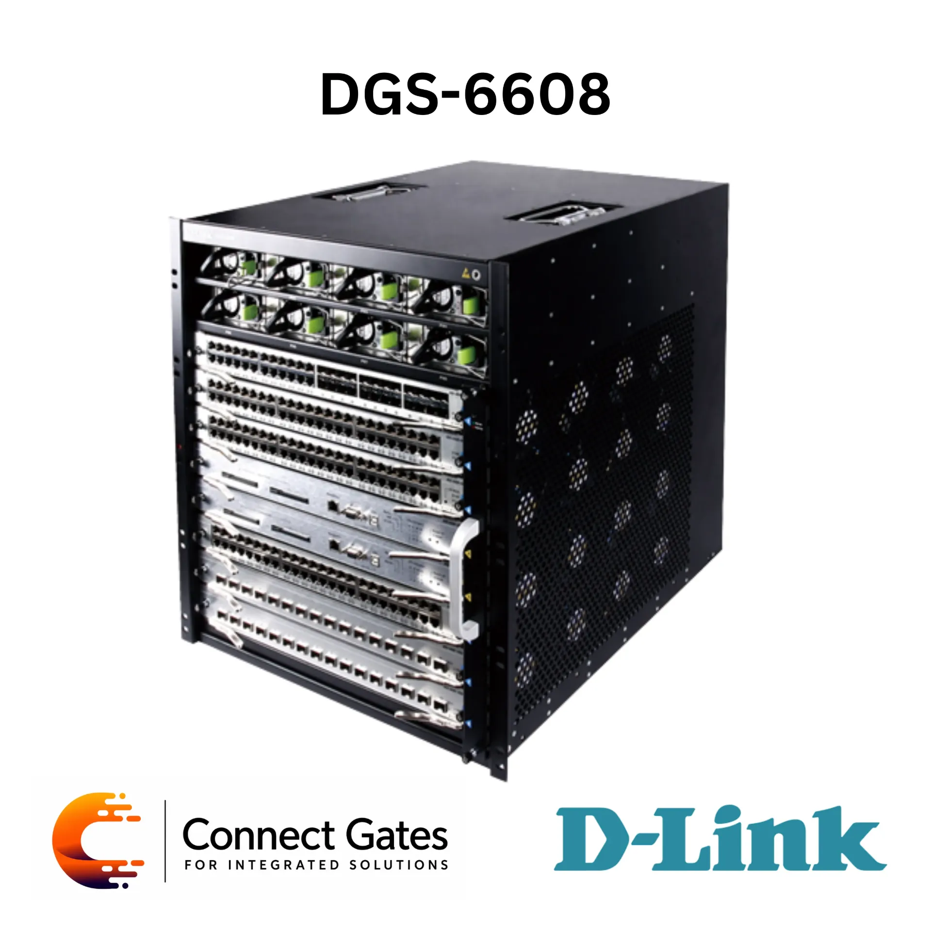 D-Link DGS-6608 – 8-Slot Managed Layer 3 Chassis-Based Enterprise Switch with 1.152Tbps Switching Capacity