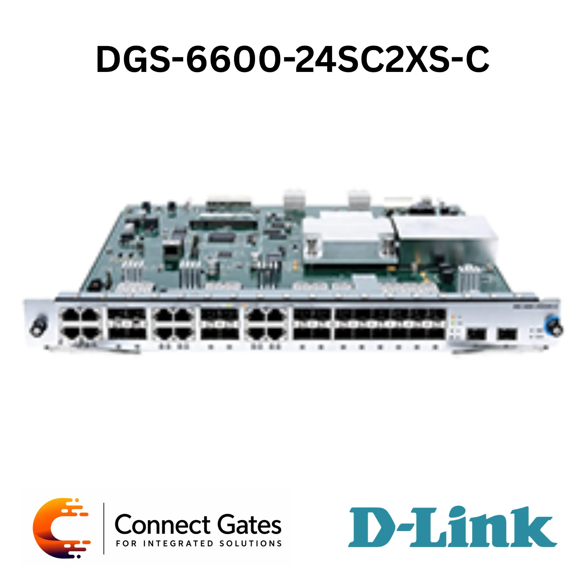 [DGS-6600-24SC2XS-C] D-Link DGS-6600-24SC2XS-C – 12-Port GE SFP + 12-Port 10/100/1000BASE-T/SFP Combo + 2-Port 10G SFP+ Module with MPLS Function