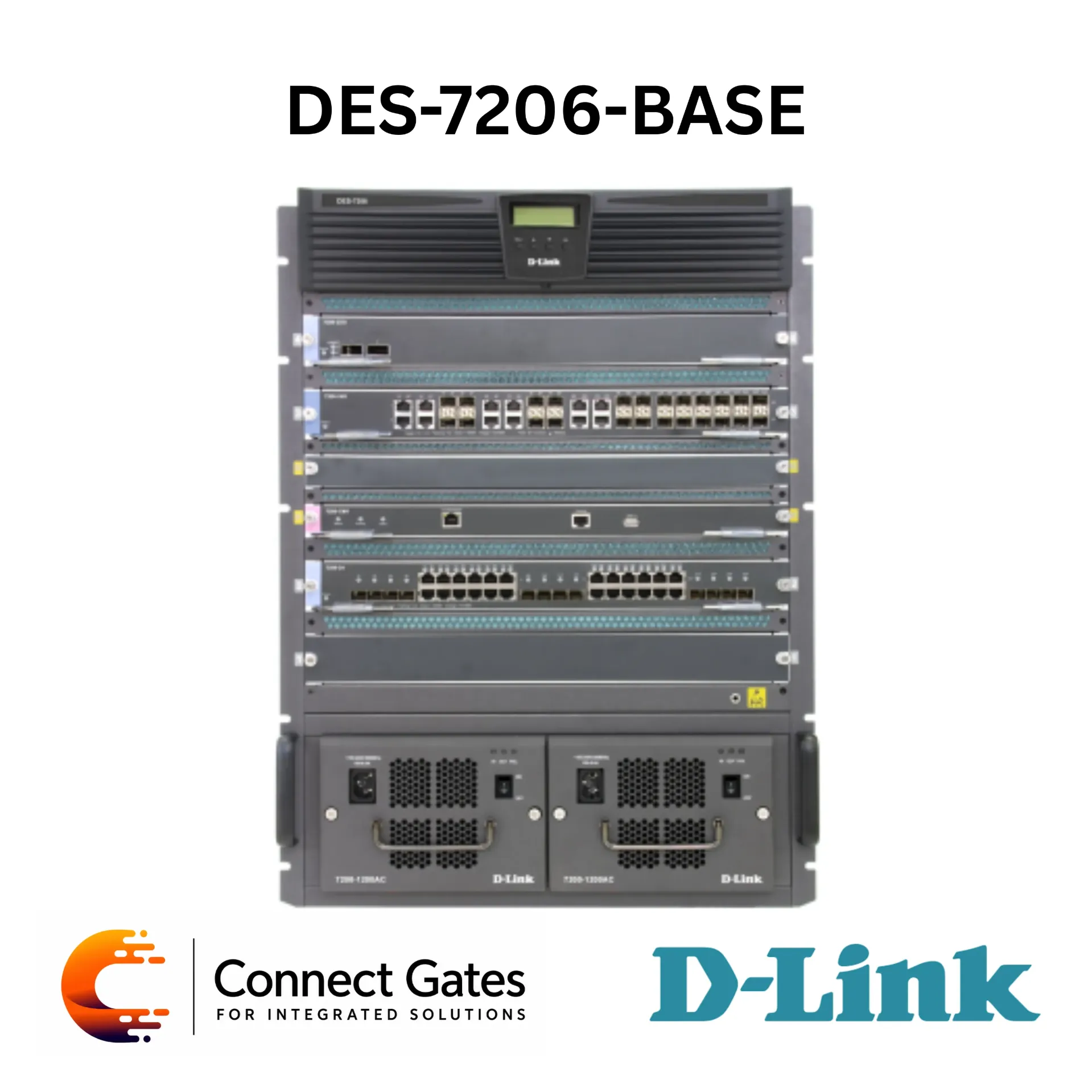 D-Link DES-7206-BASE – 6-Slot Chassis Base with Fan Module for DES-7200 Series Chassis-Based Switches