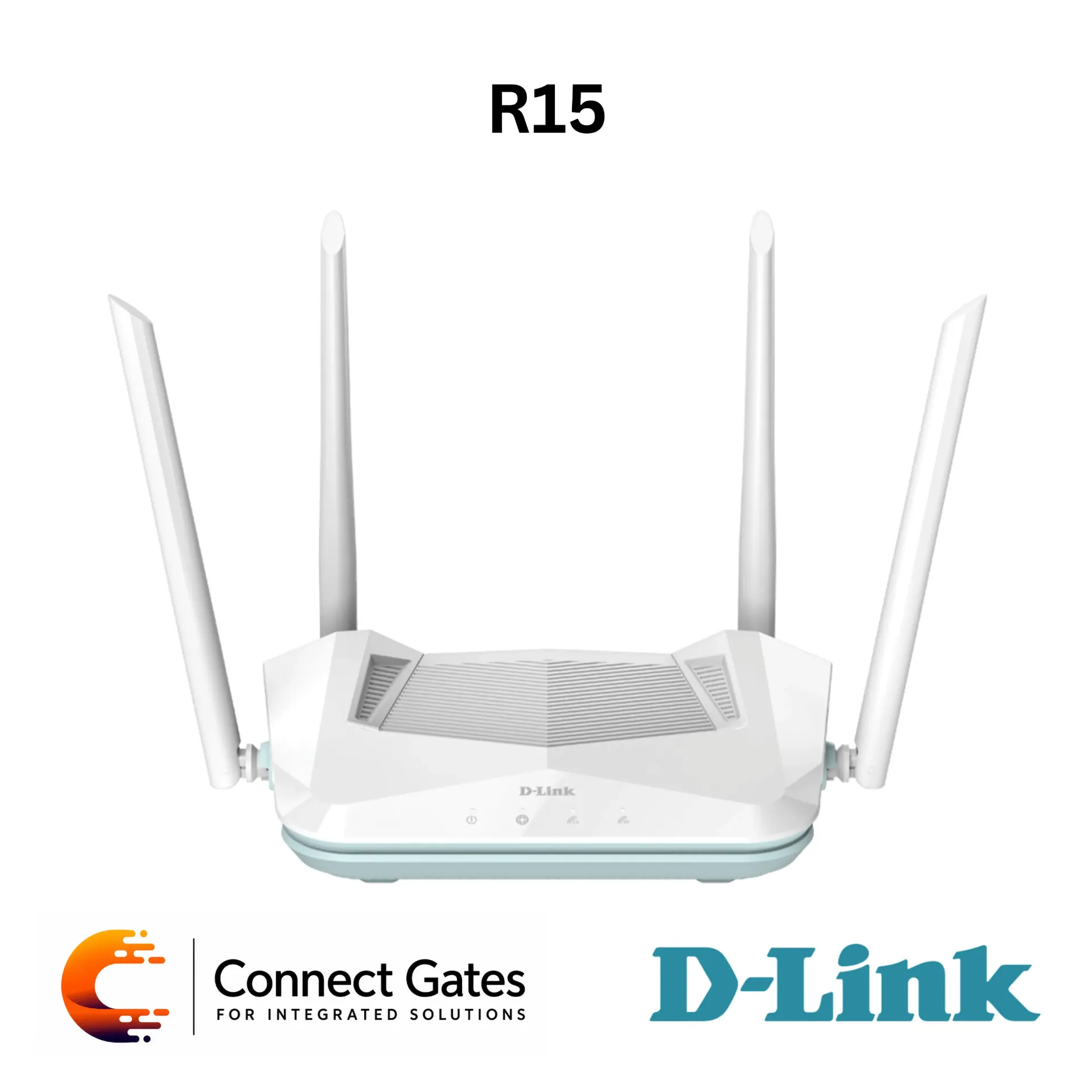 D-Link R15 – AX1500 Wi-Fi 6 AI Router with 3 Gigabit LAN Ports, Gigabit WAN, AI Optimizers, D-Link Wi-Fi Mesh, WPA3, MU-MIMO & OFDMA