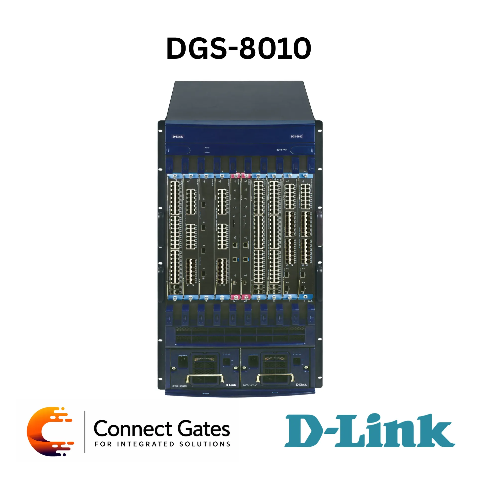 [DGS-8010] D-Link DGS-8010 – 10-Slot Chassis-Based Enterprise Core Switch with 2.56Tbps Switching Capacity