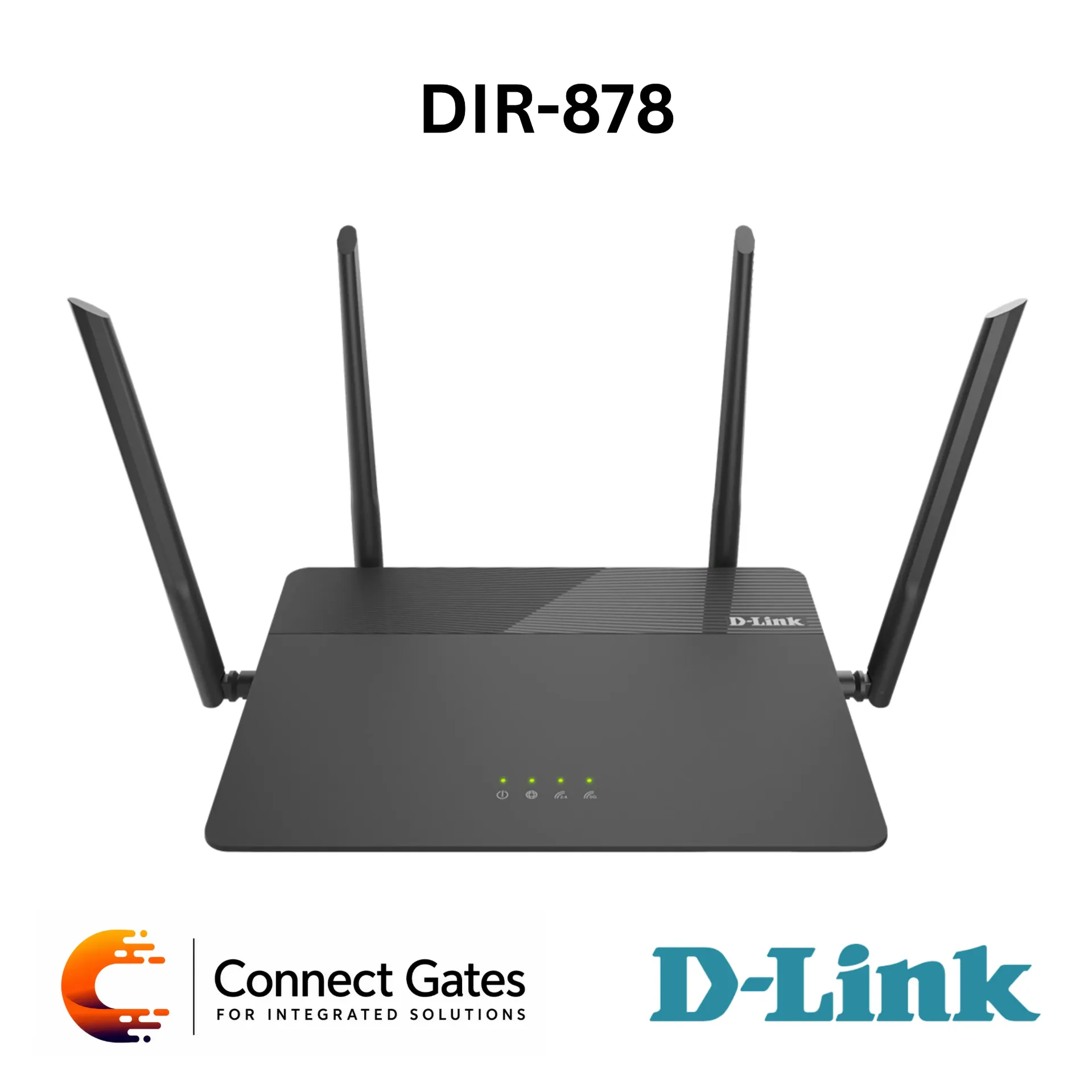 [DIR-878] D-Link DIR-878 – AC1900 MU-MIMO Dual Band Wi-Fi Gigabit Router with Gigabit WAN, 4 Gigabit LAN Ports, Smart Connect, QoS, Guest Zone & IPv6 Ready