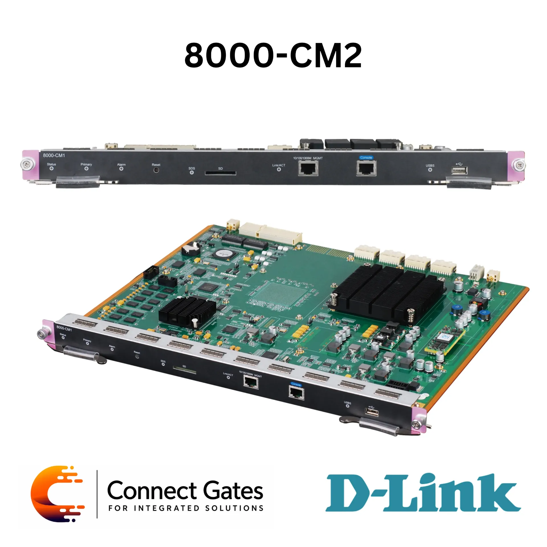 [8000-CM2] D-Link 8000-CM2 – Control Module with 1.28T Switching Capacity for DGS-8000 Series Chassis Switches