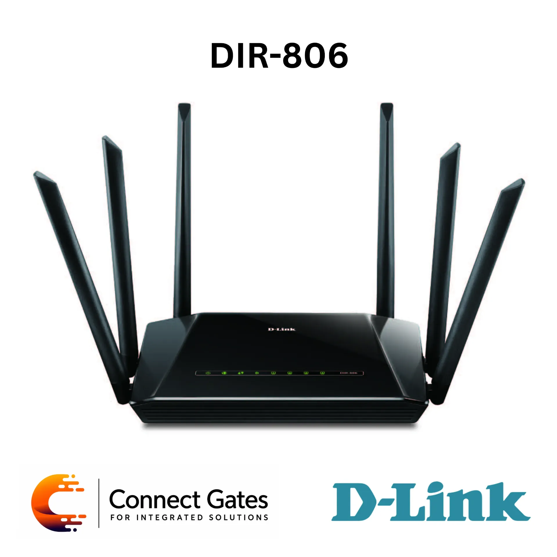[DIR-806] D-Link DIR-806 – AC1200 Dual Band Wi-Fi Router with Signal Plus, 6 External Antennas, Fast Ethernet Ports, QoS, VPN Passthrough & IPv6 Ready