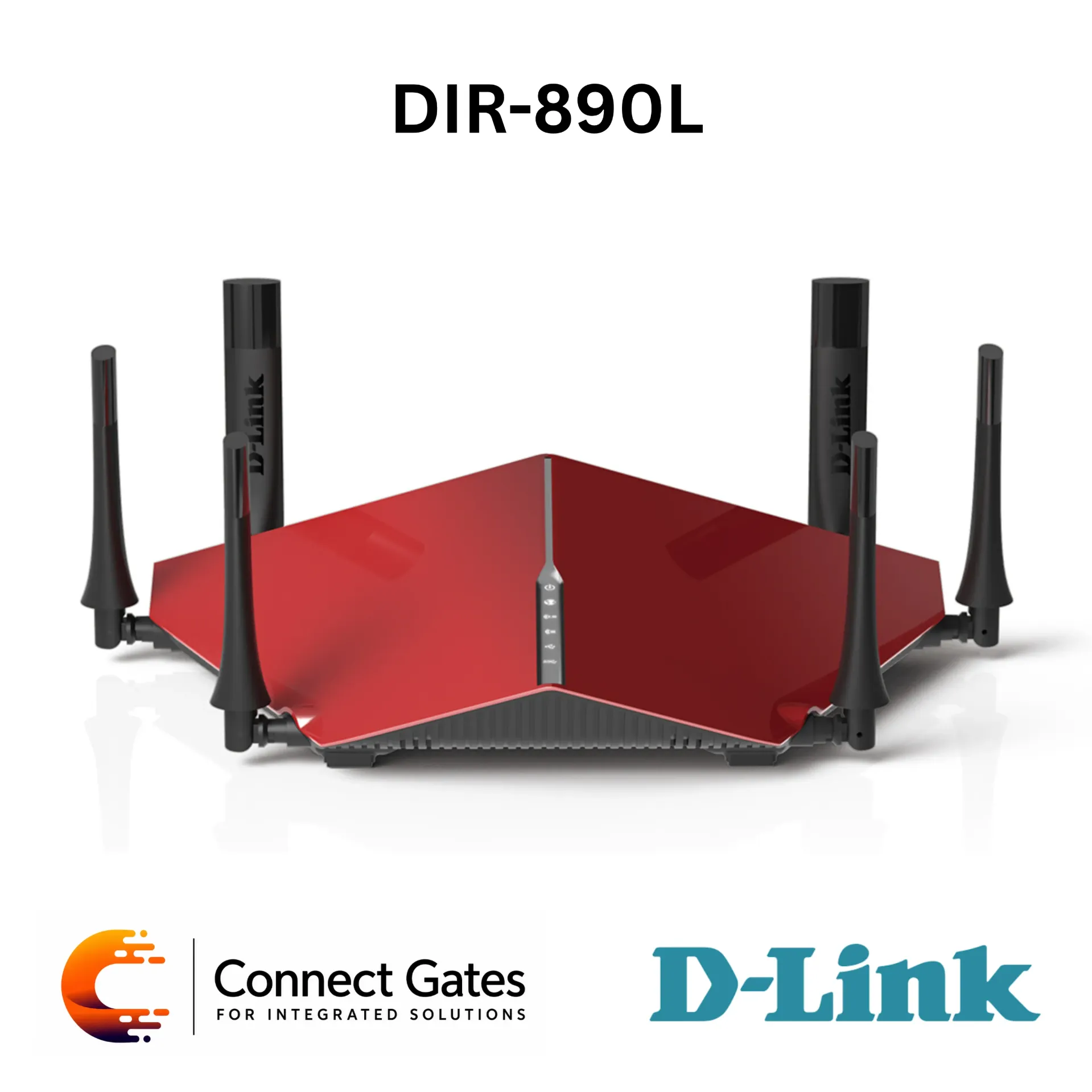 D-Link DIR-890L – AC3200 Tri-Band Ultra Wi-Fi Router with Advanced AC SmartBeam, SmartConnect, 4 Gigabit LAN Ports, Gigabit WAN, USB 3.0, USB 2.0 & mydlink Cloud