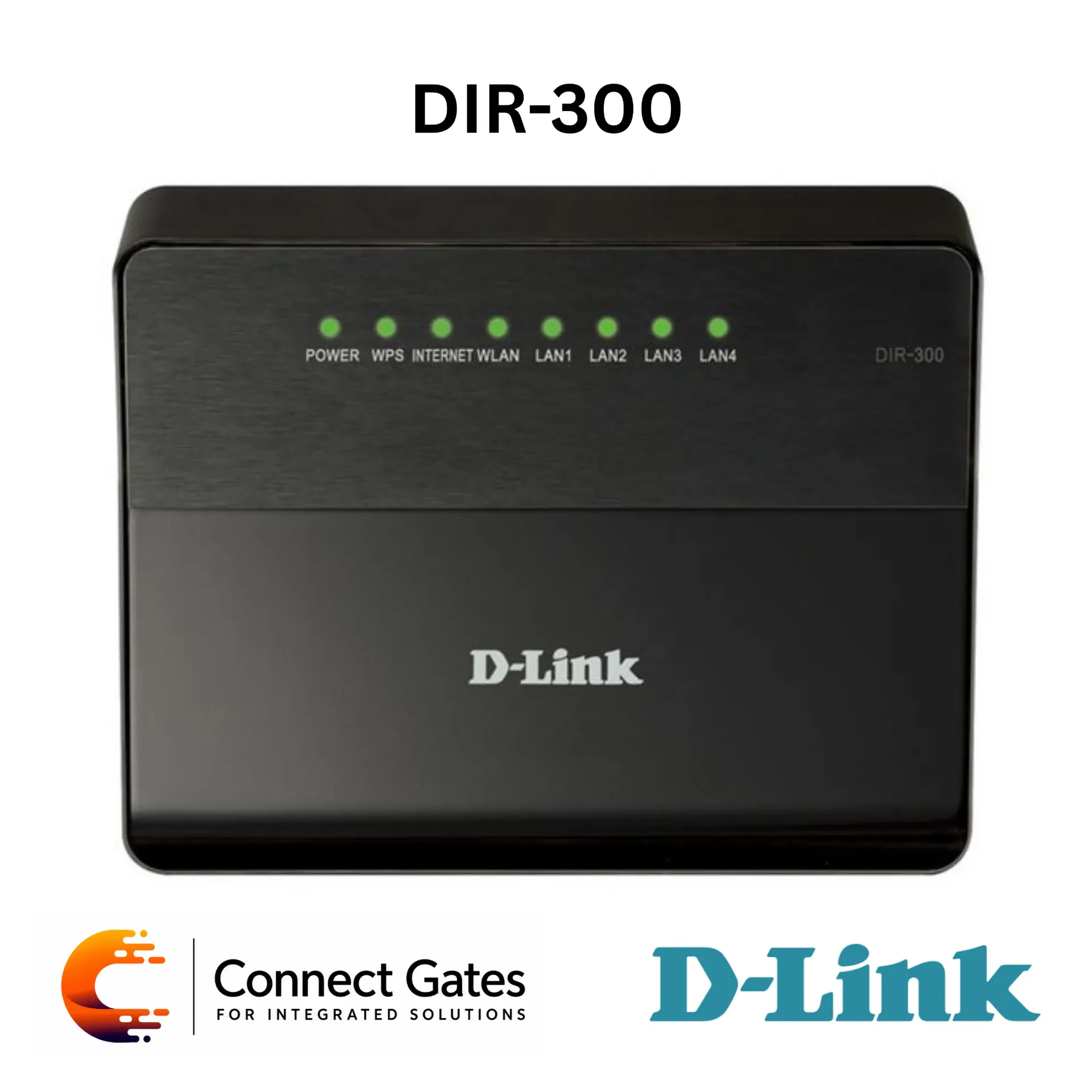 [DIR-300] D-Link DIR-300 – Wireless N150 Router with 4 Fast Ethernet LAN Ports, Fast Ethernet WAN, Internal Antenna, SPI Firewall, WPA/WPA2 & WPS