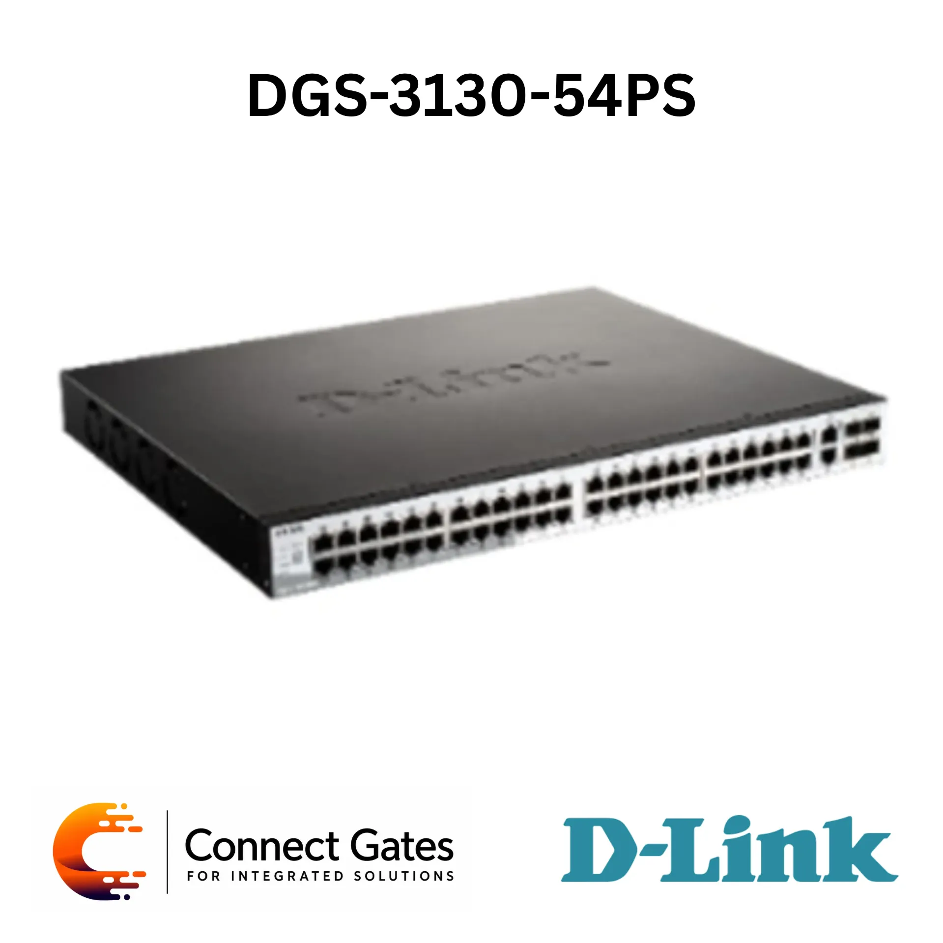 [DGS-3130-54PS] D-Link DGS-3130-54PS – 48-Port Gigabit PoE Lite Layer 3 Stackable Managed Switch with 10G Uplinks