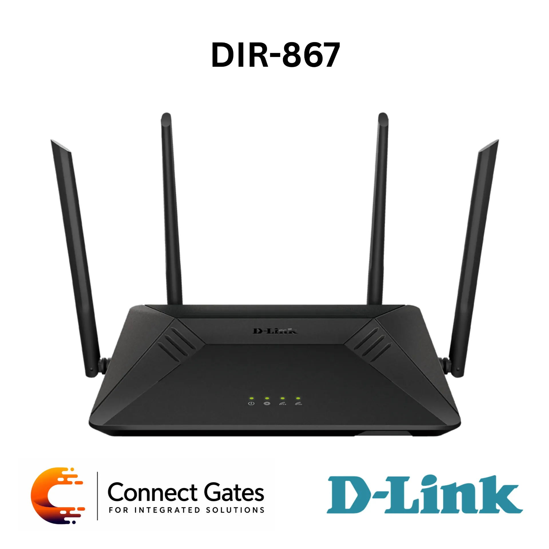 D-Link DIR-867 – AC1750 MU-MIMO Dual Band Wi-Fi Gigabit Router with Gigabit WAN, 4 Gigabit LAN Ports, Smart Connect, QoS, Quick VPN & IPv6 Ready