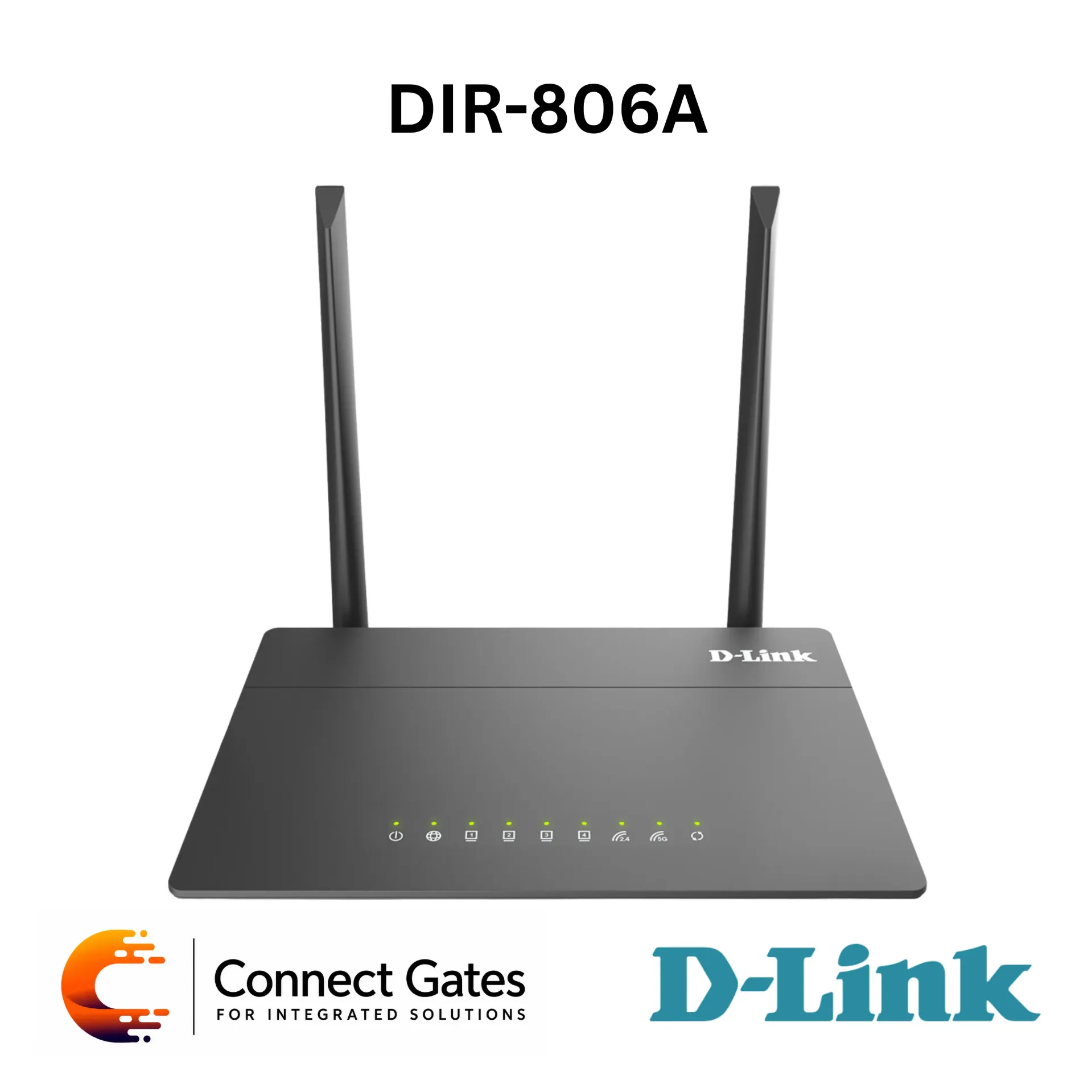 [DIR-806A] D-Link DIR-806A – AC750 Dual Band Wi-Fi Router with 4 Fast Ethernet LAN Ports, Fast Ethernet WAN, IPv6, Repeater Mode, Client Mode, WPS & IPsec VPN Support