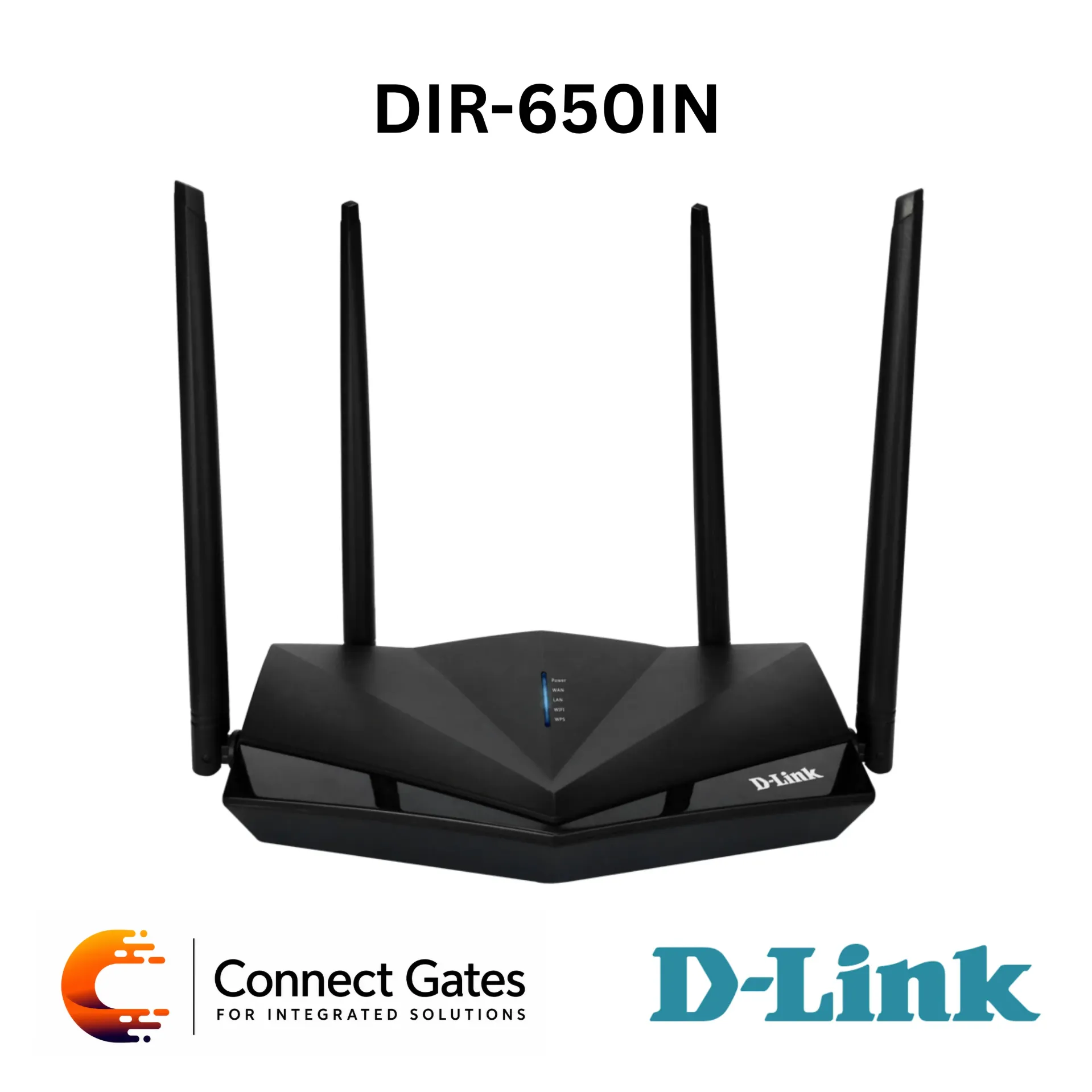 [DIR-650IN] D-Link DIR-650IN – Wireless N300 Router with 4 External Antennas, 3 Fast Ethernet LAN Ports, Fast Ethernet WAN, Repeater Mode, WISP, IPv6 & TR-069