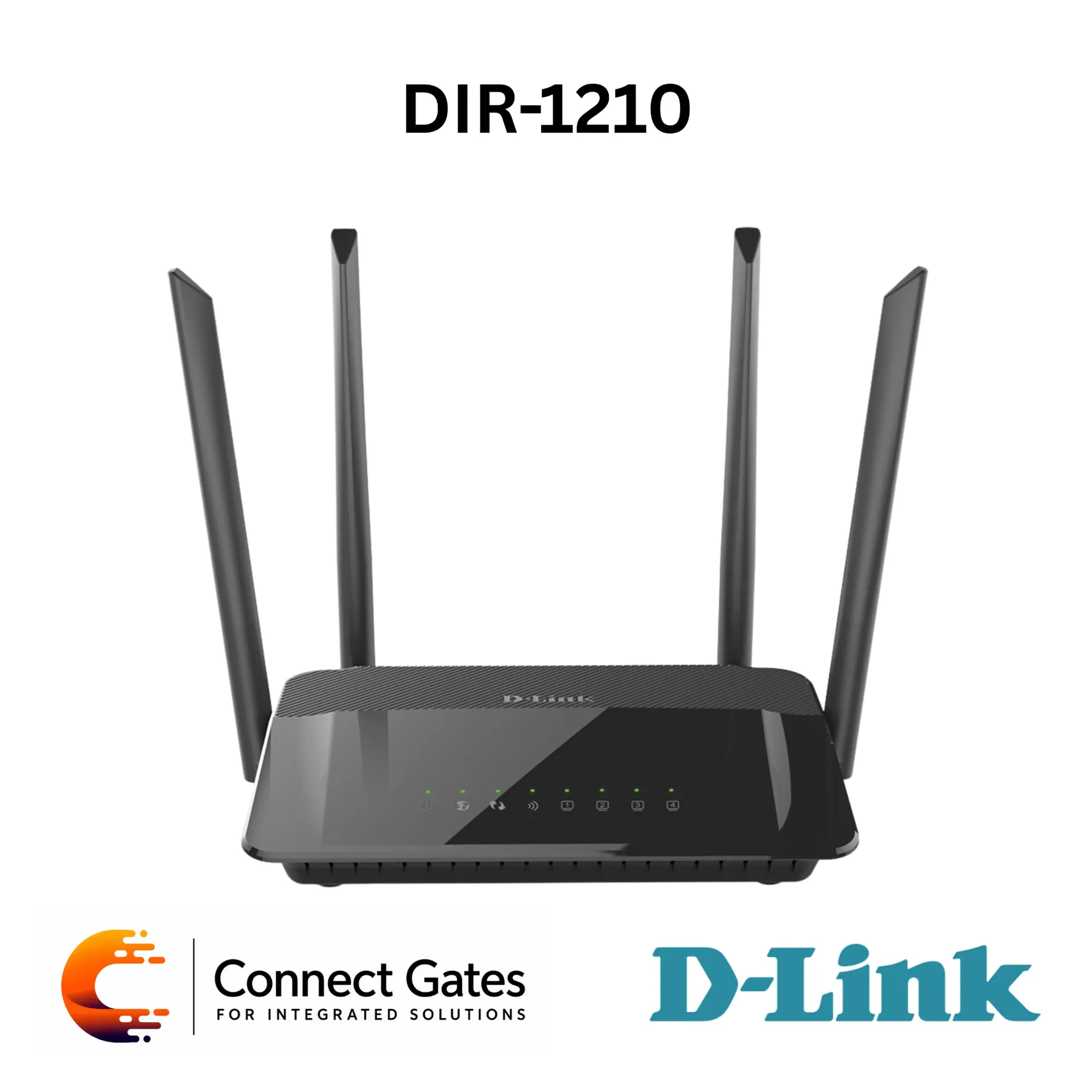 D-Link DIR-1210 – AC1200 Dual Band Wi-Fi Router with 4 Fast Ethernet LAN Ports, Fast Ethernet WAN, MU-MIMO, QoS, IPv6, Guest Zone & Repeater Mode