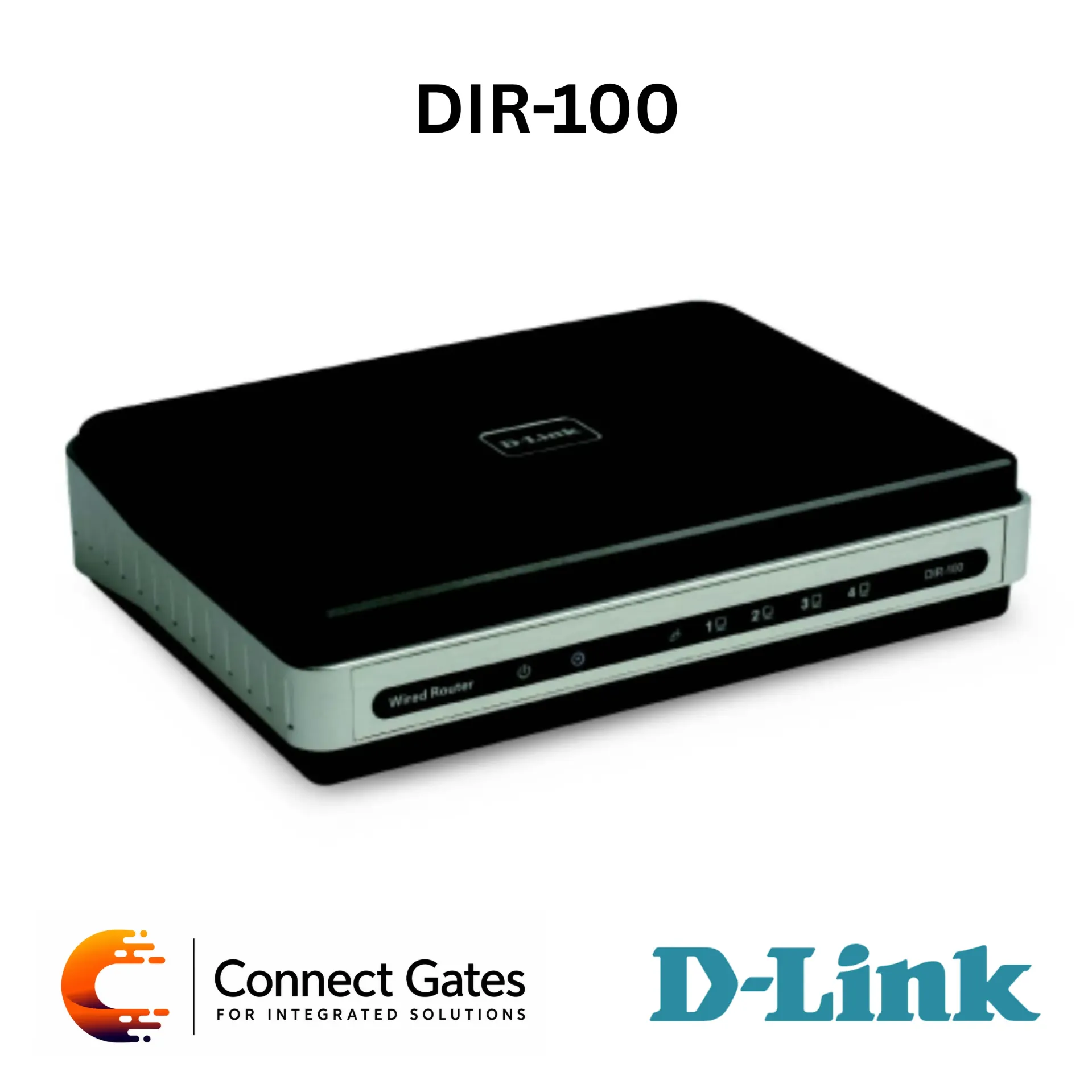 D-Link DIR-100 – Ethernet Broadband Router with QoS, Firewall Protection, Access Control, Virtual Server Mapping, DMZ & Parental Control