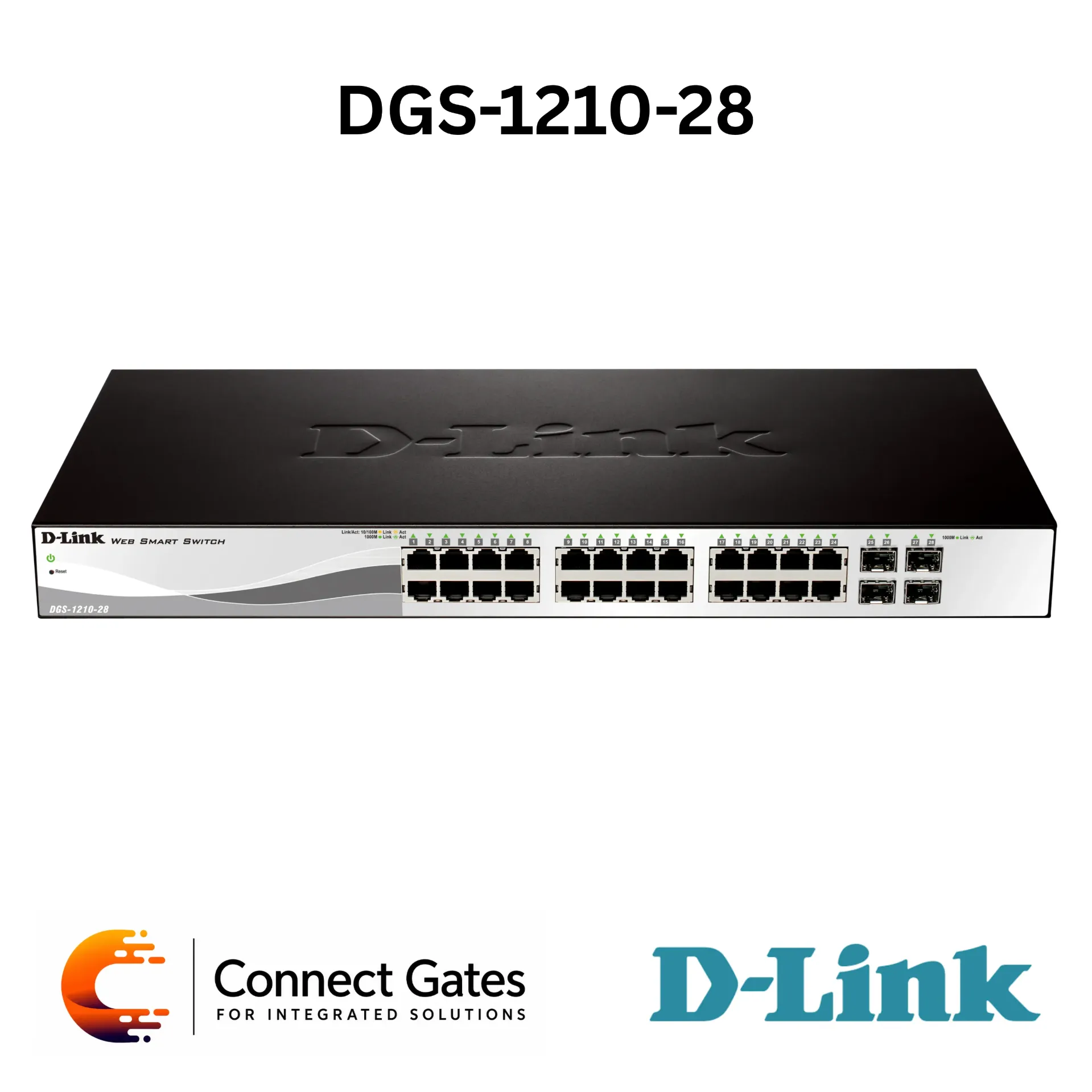 [DGS-1210-28] D-Link DGS-1210-28 – 24-Port Gigabit Smart Managed Switch with 4 × Combo SFP Ports