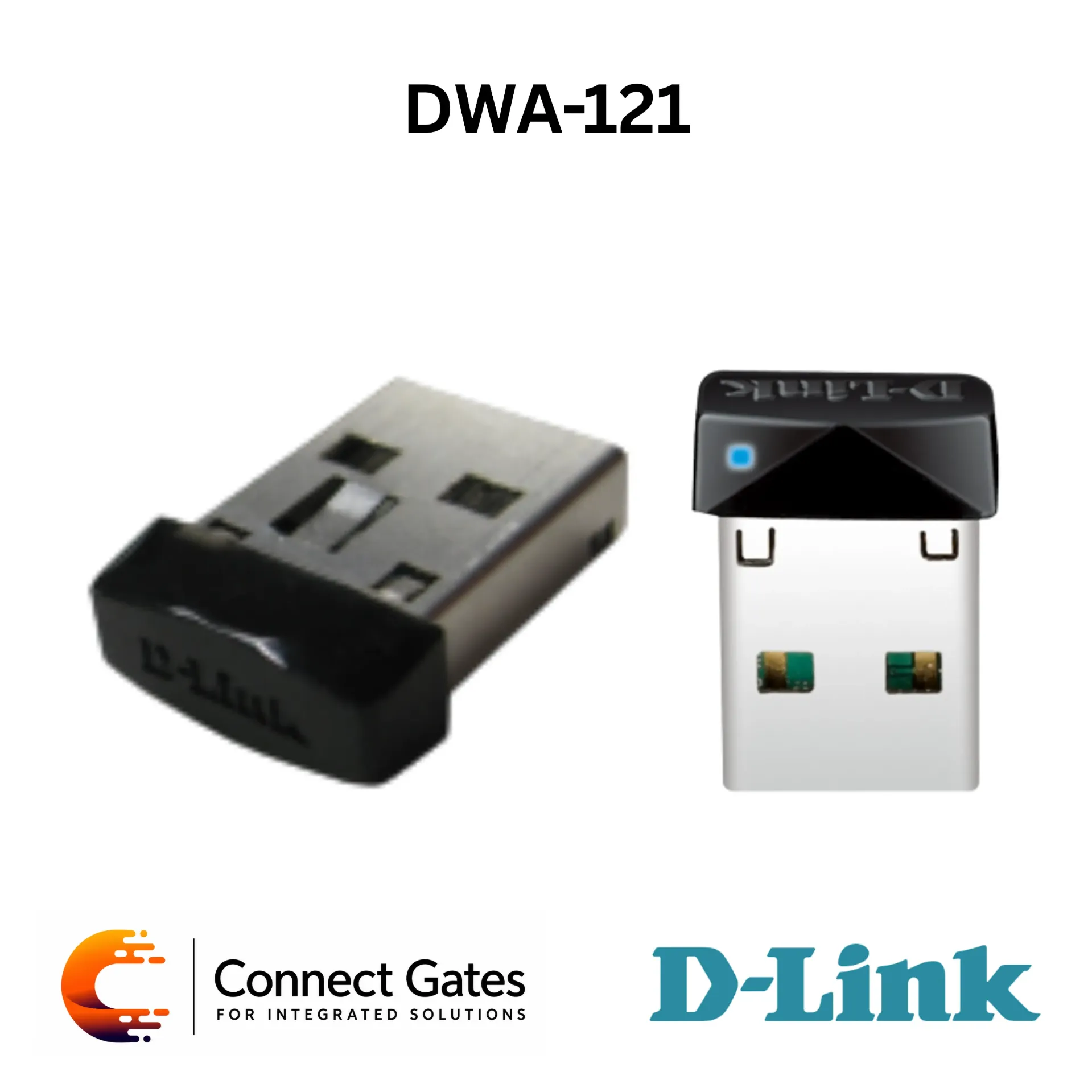 D-Link DWA-121 – Wireless N150 Pico USB Adapter with USB 2.0, 2.4GHz Wi-Fi, Integrated Antenna, WEP/WPA/WPA2, WPS & Windows Support