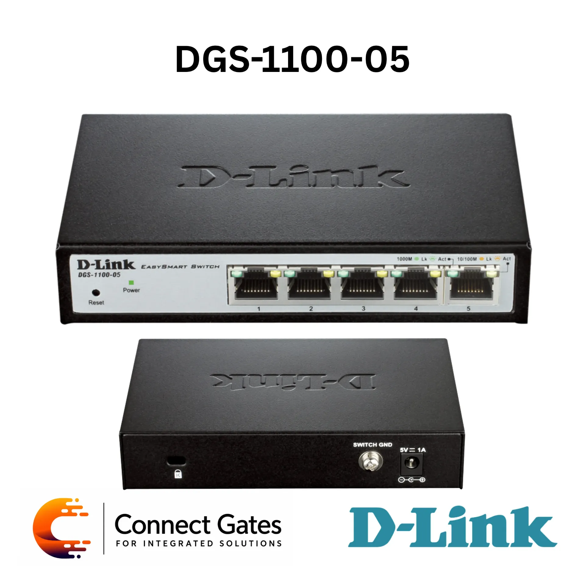 D-Link DGS-1100-05 – 5-Port Gigabit EasySmart Switch