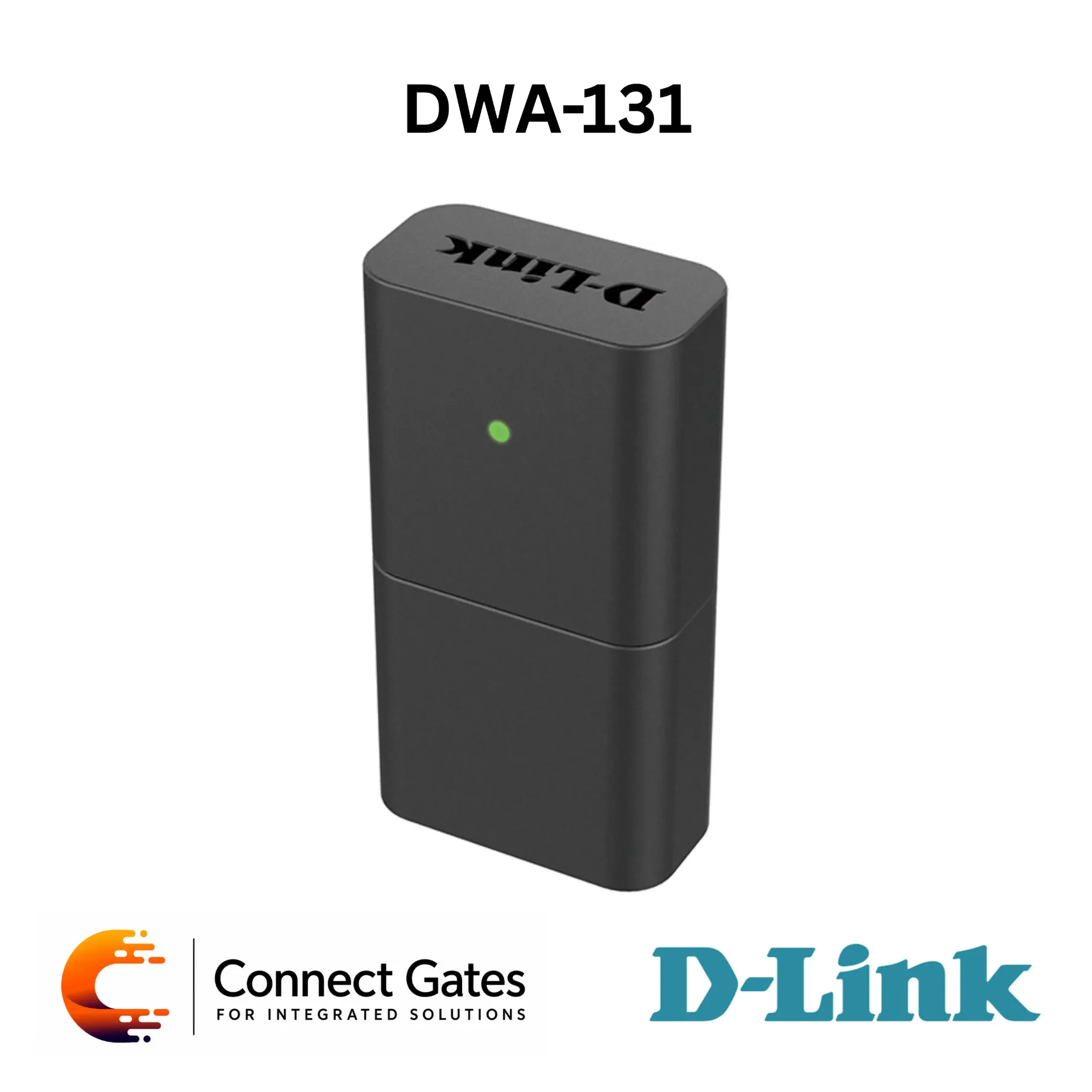 D-Link DWA-131 – Wireless N Nano USB Adapter with USB 2.0, 2.4GHz Wi-Fi, SoftAP Access Point, WPA/WPA2 Security & Windows Support