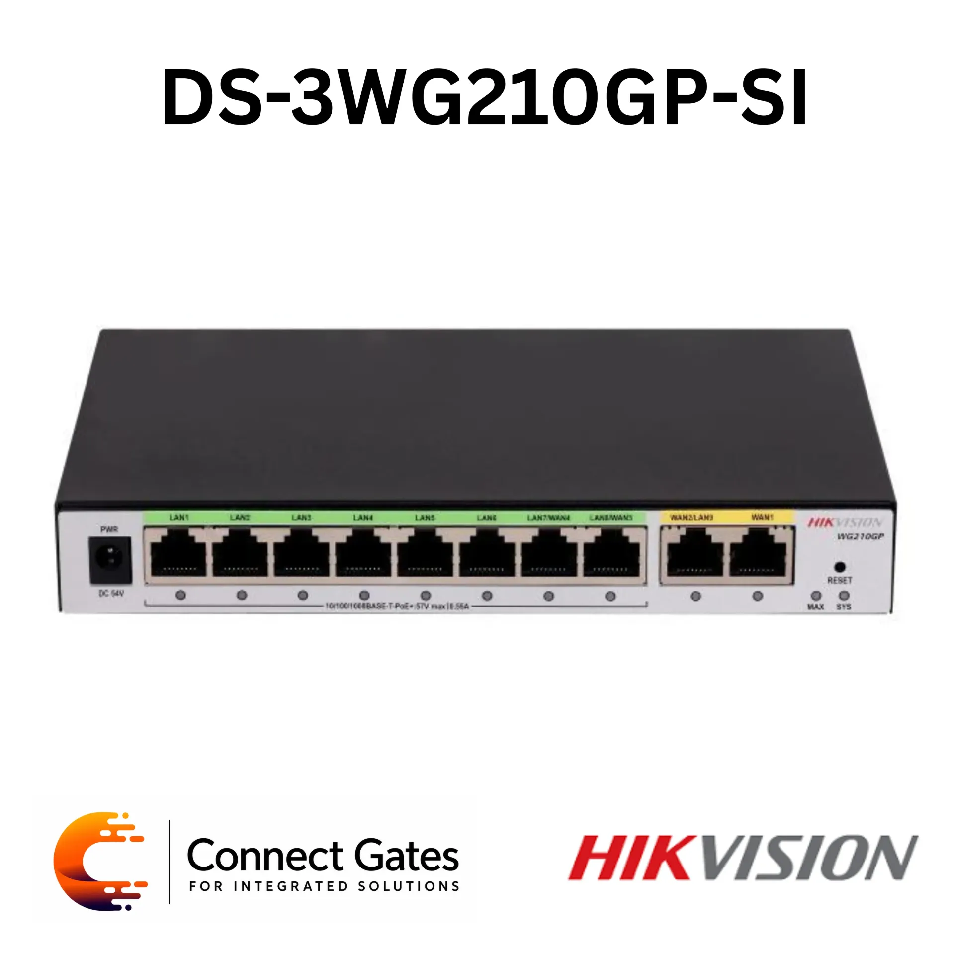 [DS-3WG210GP-SI] Hikvision DS-3WG210GP-SI – All in One 10 Port PoE AC Router