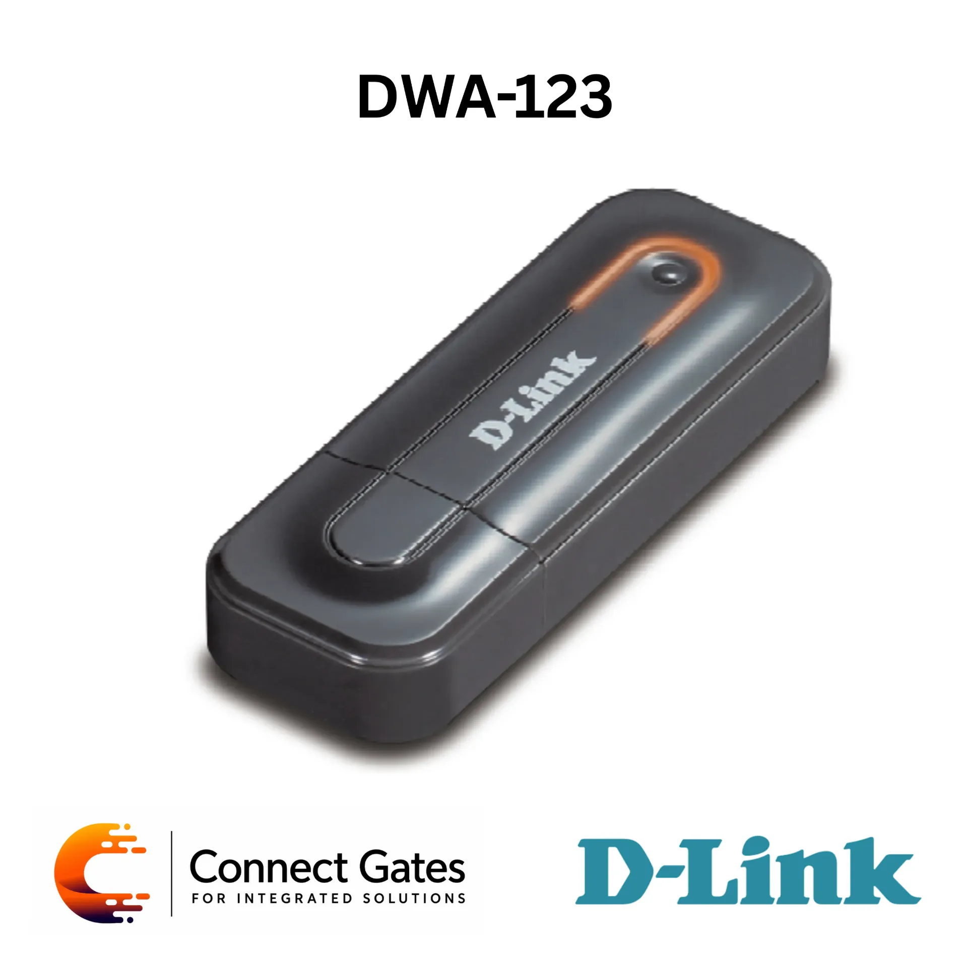 D-Link DWA-123 – Wireless N150 USB Adapter with USB 2.0, 2.4GHz Wi-Fi, Integrated Antenna, WEP/WPA/WPA2 Security & WPS