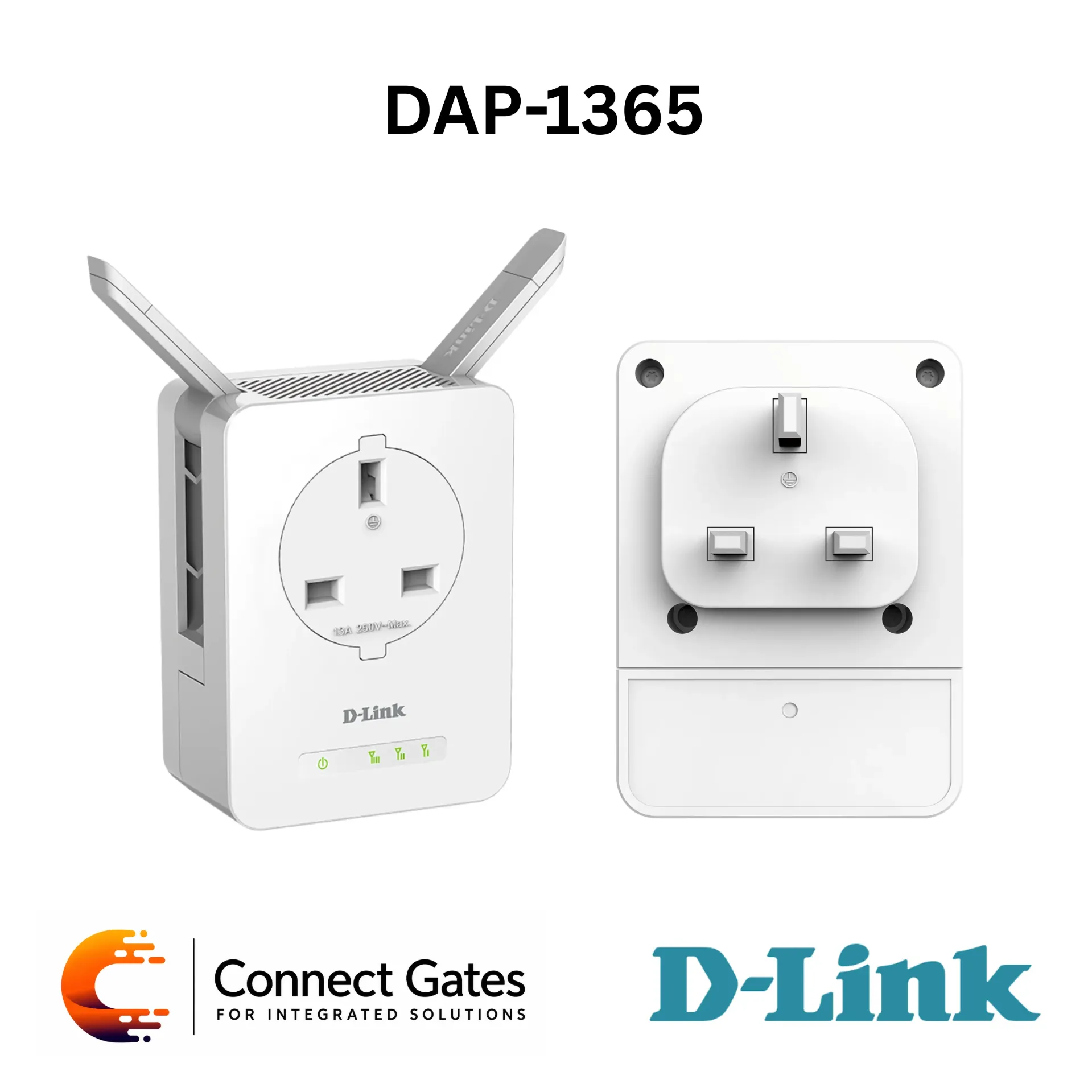 [DAP-1365] D-Link DAP-1365 – N300 Wi-Fi Range Extender with Power Passthrough, 300Mbps Wireless N, 2.4GHz Wi-Fi, Fast Ethernet Port, WPS, Smart Signal Indicator & QRS Mobile App Setup