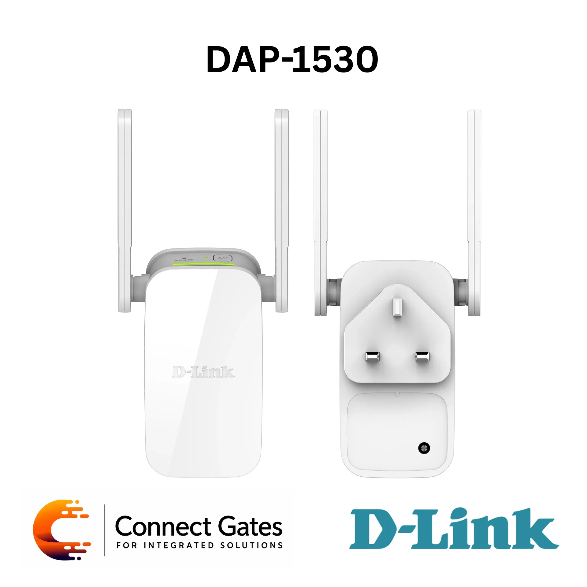 [DAP-1530] D-Link DAP-1530 – AC750 Plus Wi-Fi Range Extender with Dual-Band Wireless AC, 10/100 Ethernet Port, QRS Mobile App, WPS, Signal Strength Indicator & Wall Plug Design