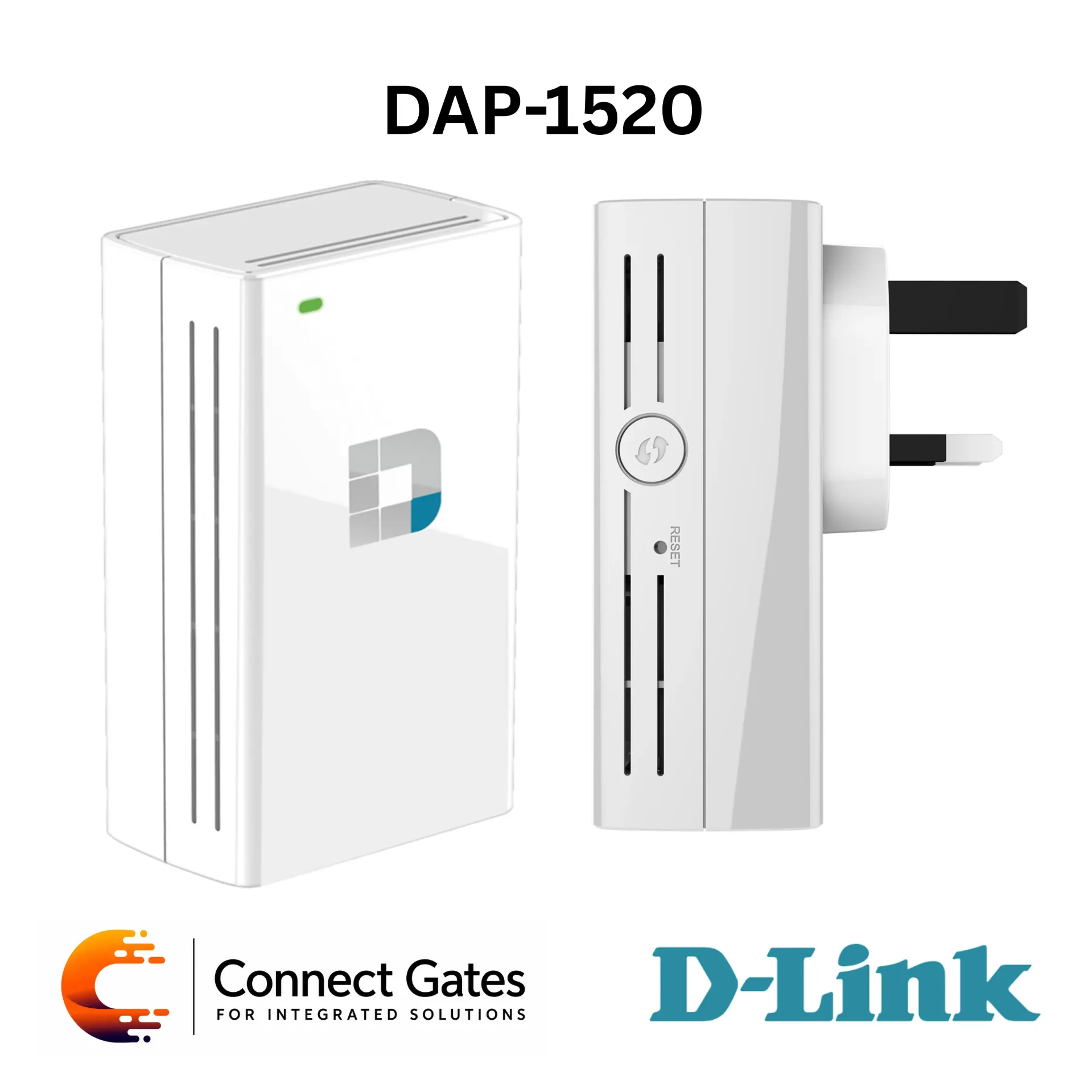 [DAP-1520] D-Link DAP-1520 – Wireless AC750 Dual Band Range Extender with AC Wi-Fi, 2.4GHz & 5GHz Dual-Band, WPS, WPA/WPA2 Security, QRS Mobile App, Built-in Setup Wizard & Compact Wall Plug Design