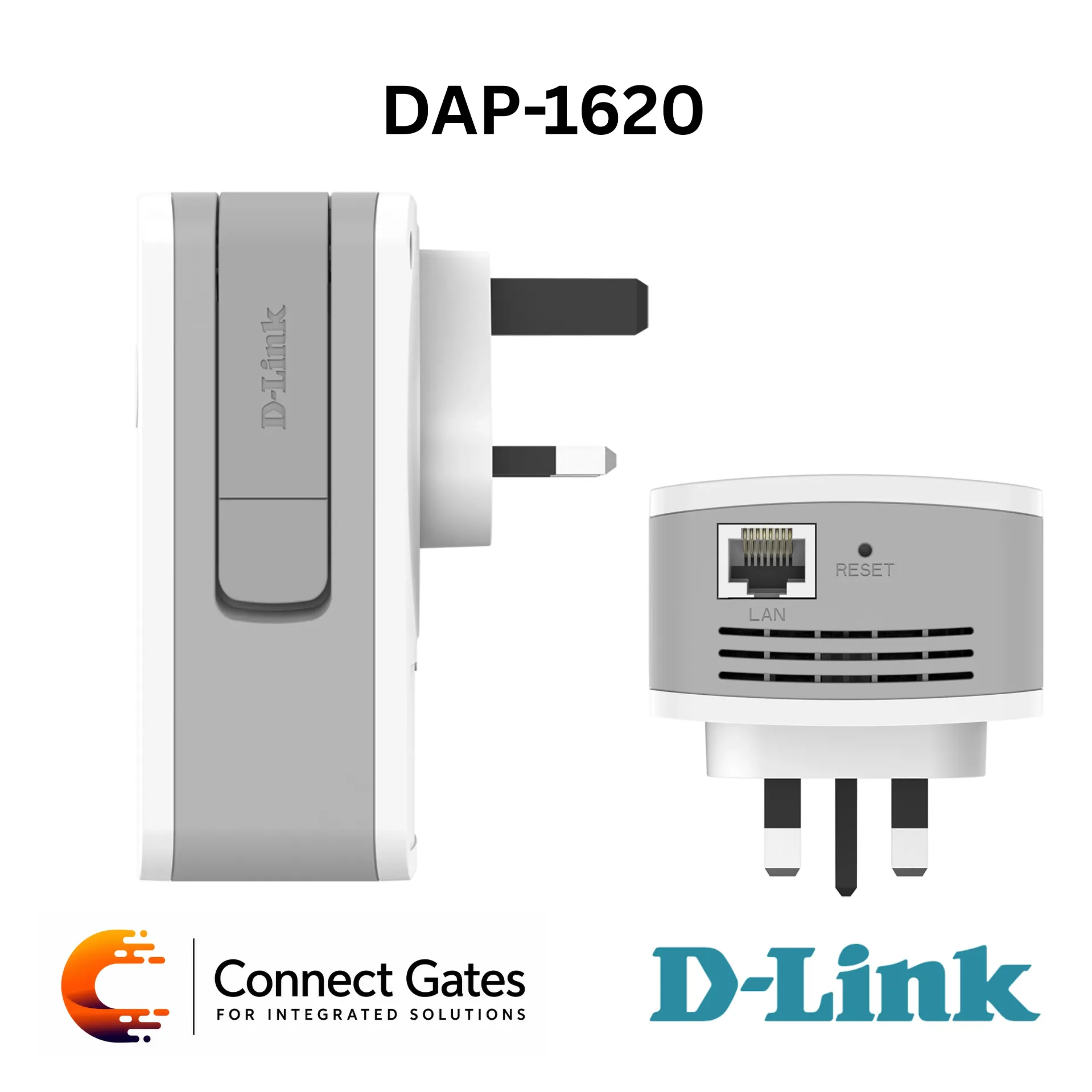 [DAP-1620] D-Link DAP-1620 – AC1200 Wi-Fi Range Extender with Dual-Band Wireless AC, Gigabit Ethernet Port, WPS, WPA/WPA2 Security, QRS Mobile App, Signal Strength Indicator & Wall Plug Design