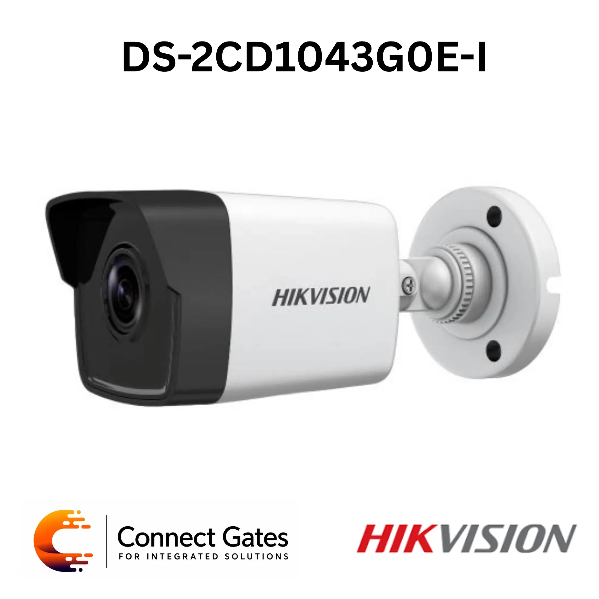 Hikvision DS-2CD1043G0-I – 4MP Fixed Bullet Network Camera with EXIR 2.0, 30m IR, 120dB WDR, H.265+, PoE & IP67