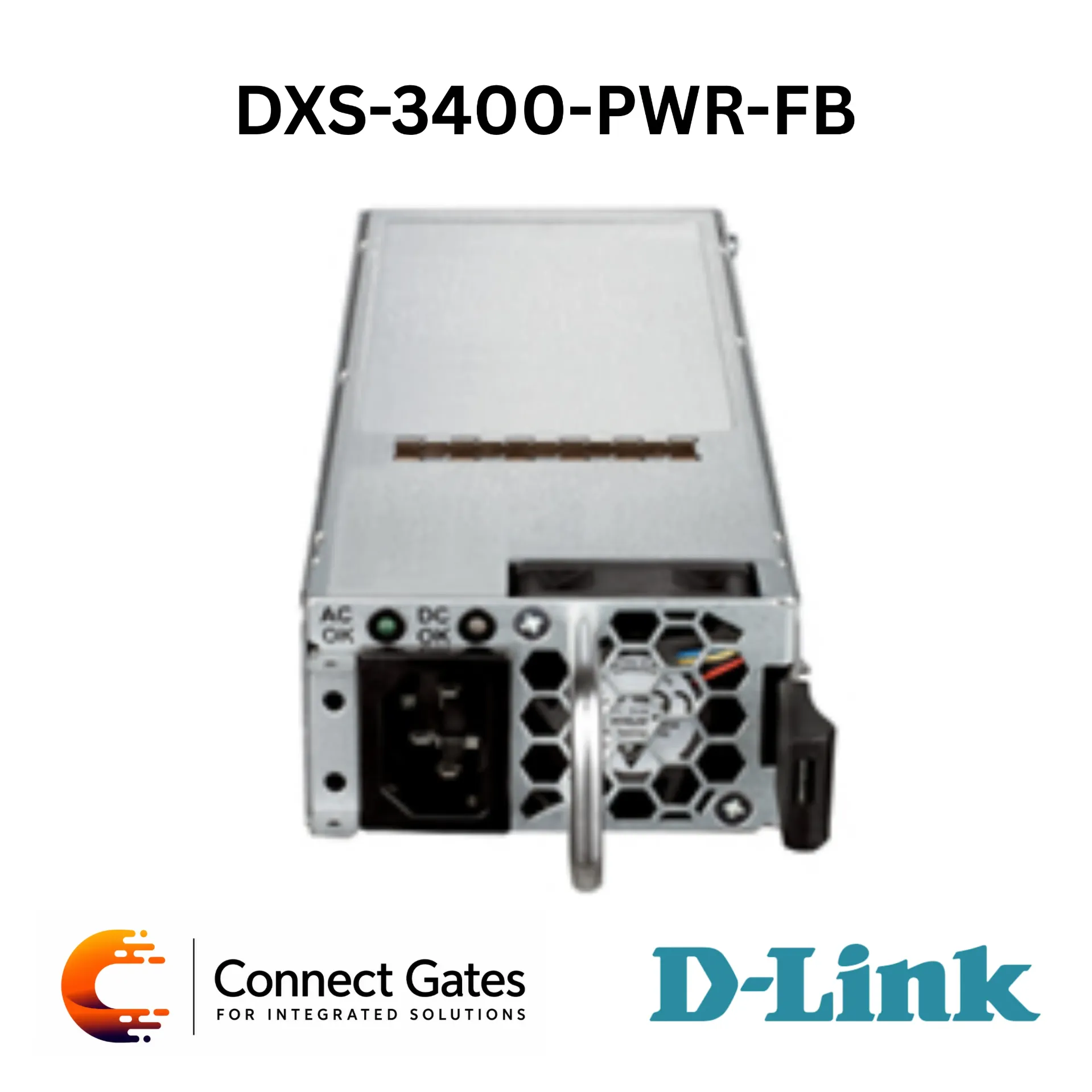 D-Link DXS-3400-PWR-FB – 300W AC Modular Power Supply with Front-to-Back Airflow for DXS-3400 Series Switches