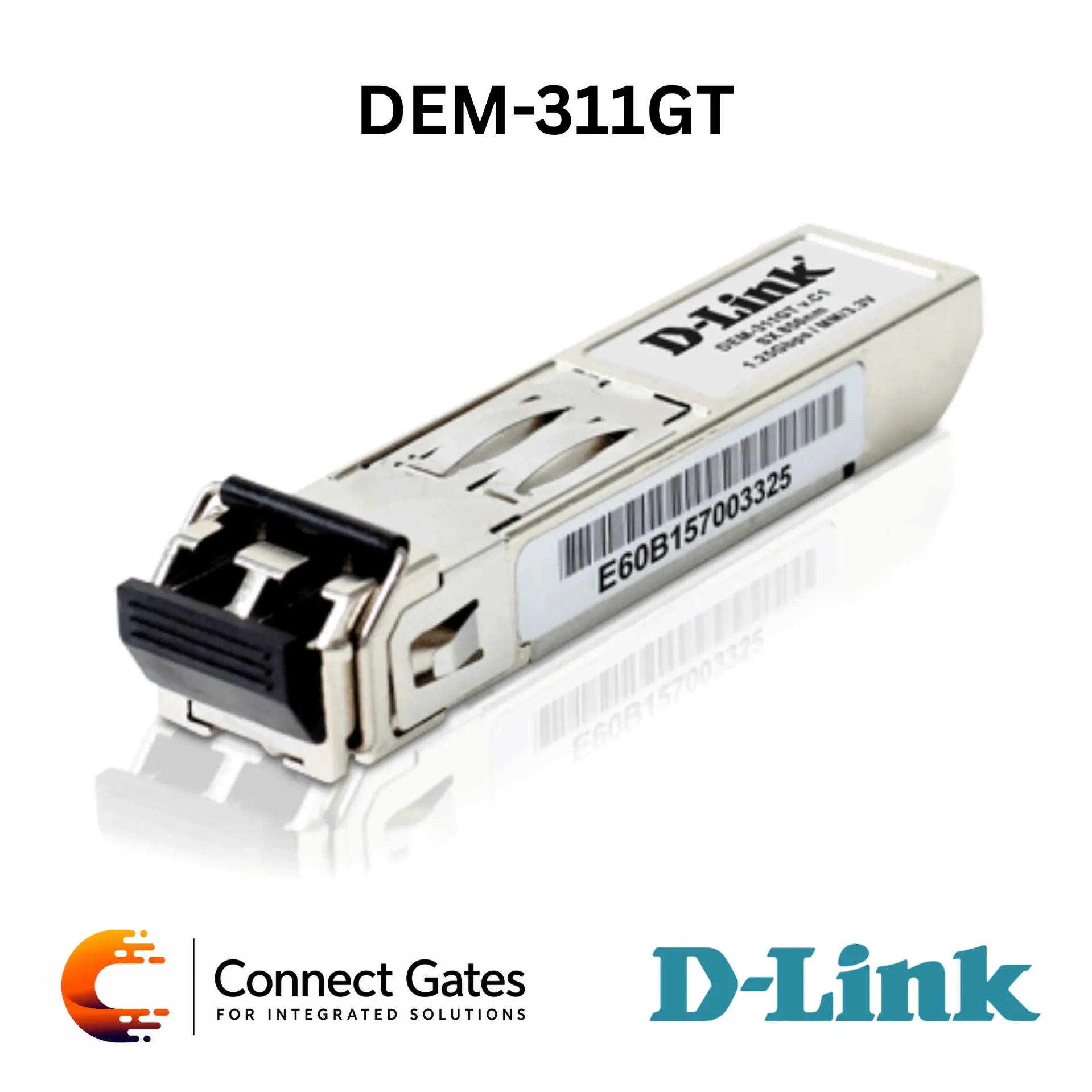 D-Link DEM-311GT – 1000BASE-SX Multi-Mode 550m Gigabit SFP Transceiver with Duplex LC Connector, 1Gbps Speed & Hot-Pluggable Design