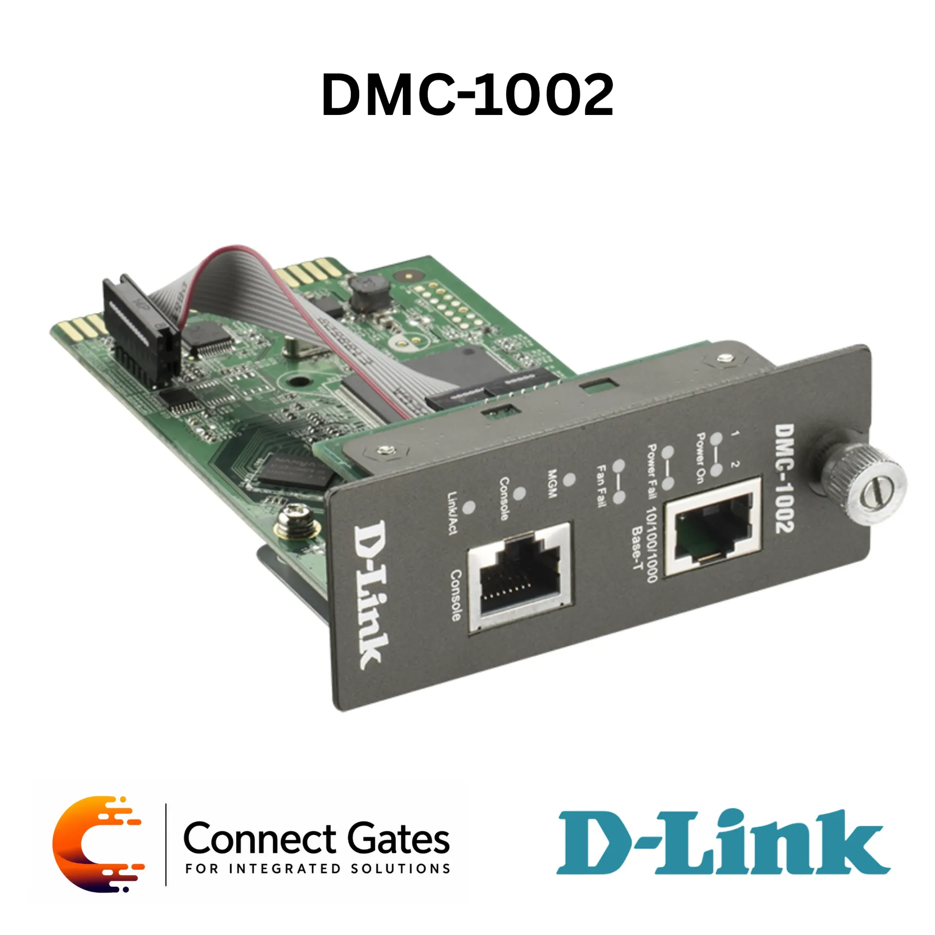 D-Link DMC-1002 – Management Module for DMC-1000 Media Converter Chassis with SNMP, Web Management, Console Port & Real-Time Monitoring