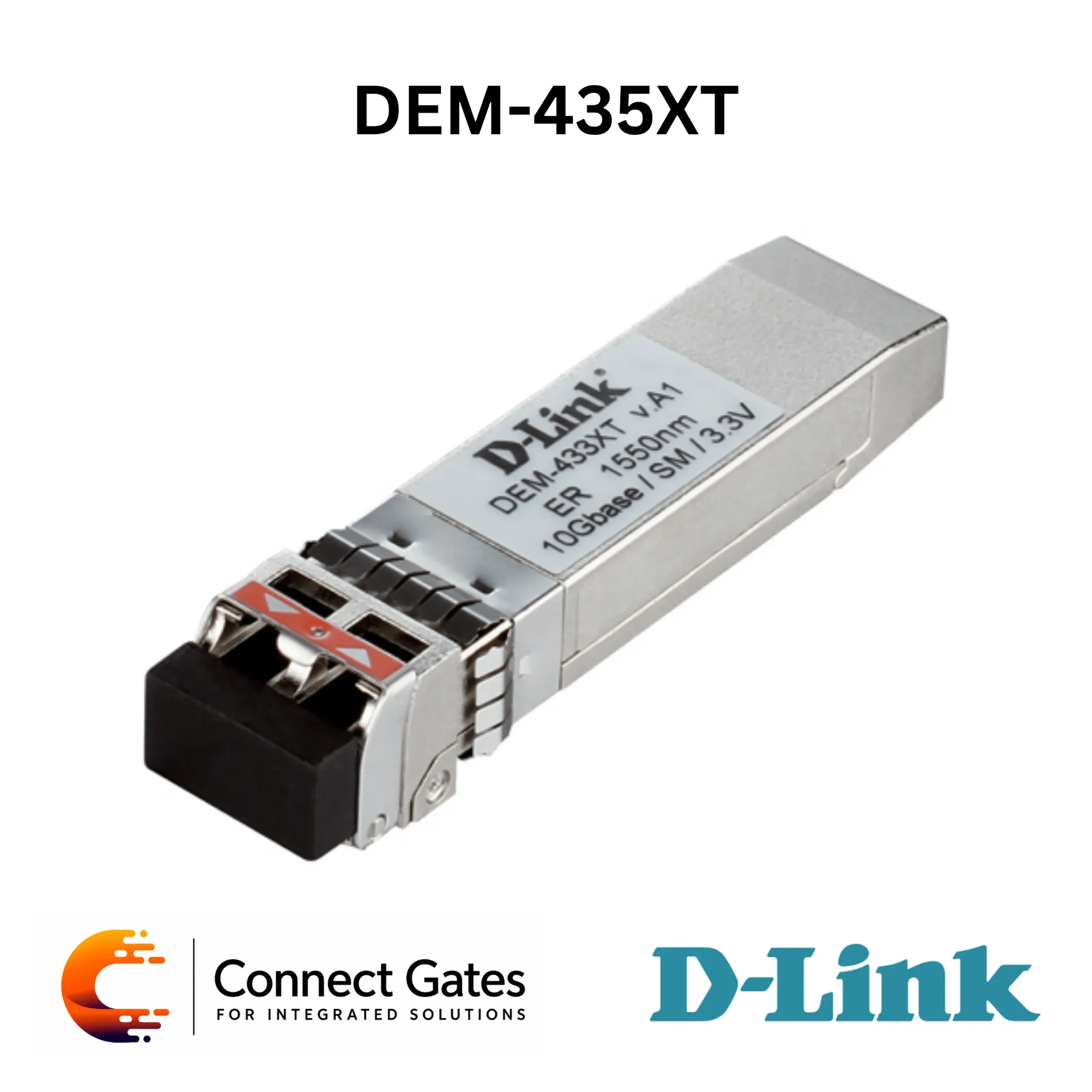 D-Link DEM-435XT – 10GBASE-LRM Multi-Mode SFP+ Transceiver with Duplex LC Connector, 1310nm Wavelength & 220m Distance Support