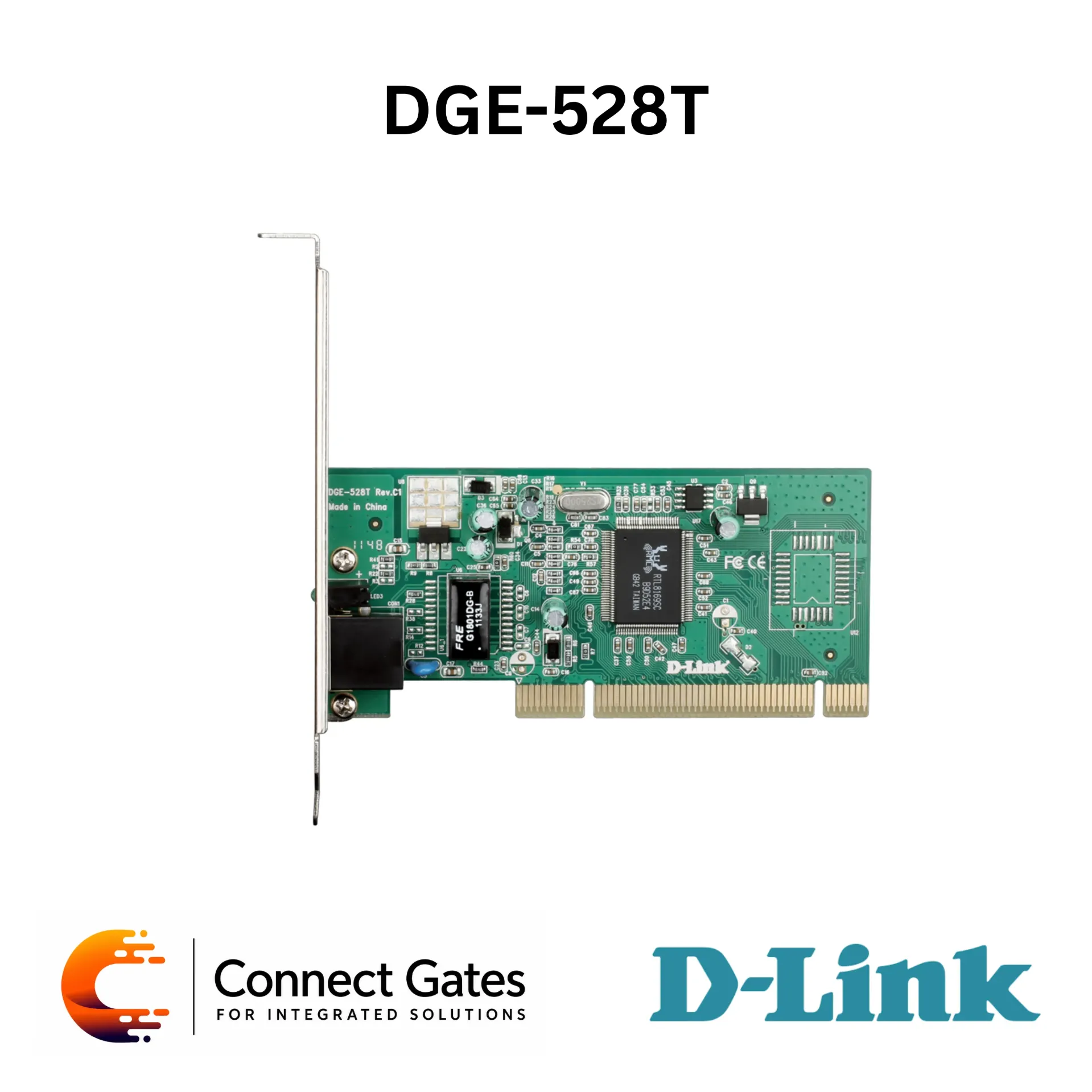 D-Link DGE-528T – 10/100/1000Mbps Copper Gigabit PCI Card for Desktop PC with VLAN, Wake-on-LAN, Flow Control & Jumbo Frame Support