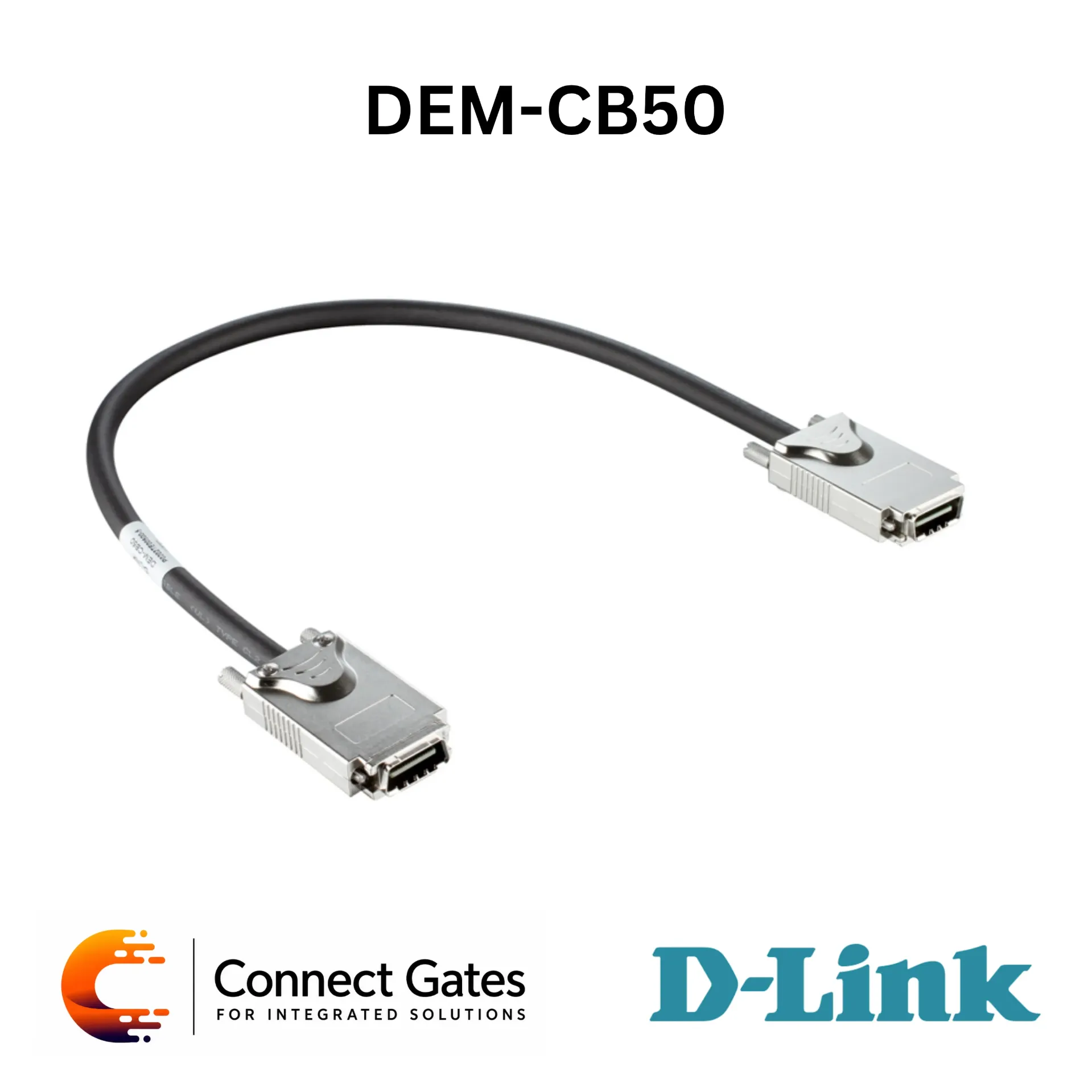 D-Link DEM-CB50 – 50cm 10G InfiniBand Twinaxial Stacking Cable for DGS-3120 Series
