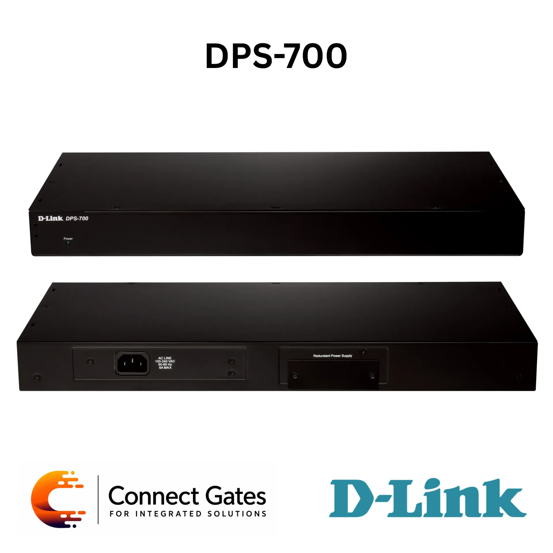 D-Link DPS-700 – 589W Rack-Mount Redundant Power Supply with 1+1 Power Capability for D-Link Switches