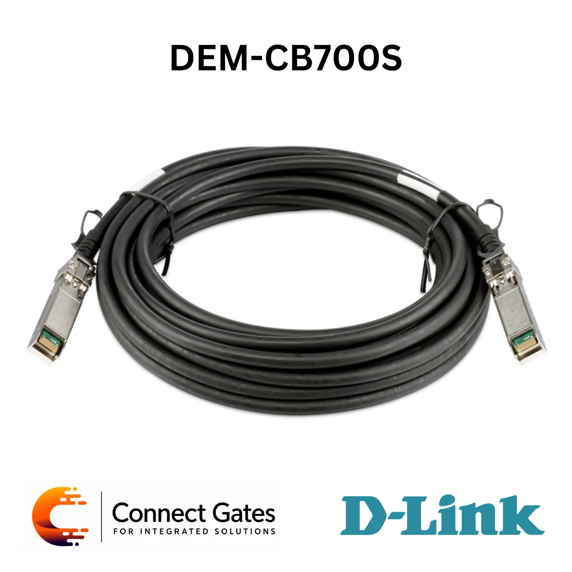 D-Link DEM-CB700S – 7m 10G SFP+ Passive Twinax Direct Attach Stacking Cable for DGS-3420, DGS-3620 & DXS-3600 Series