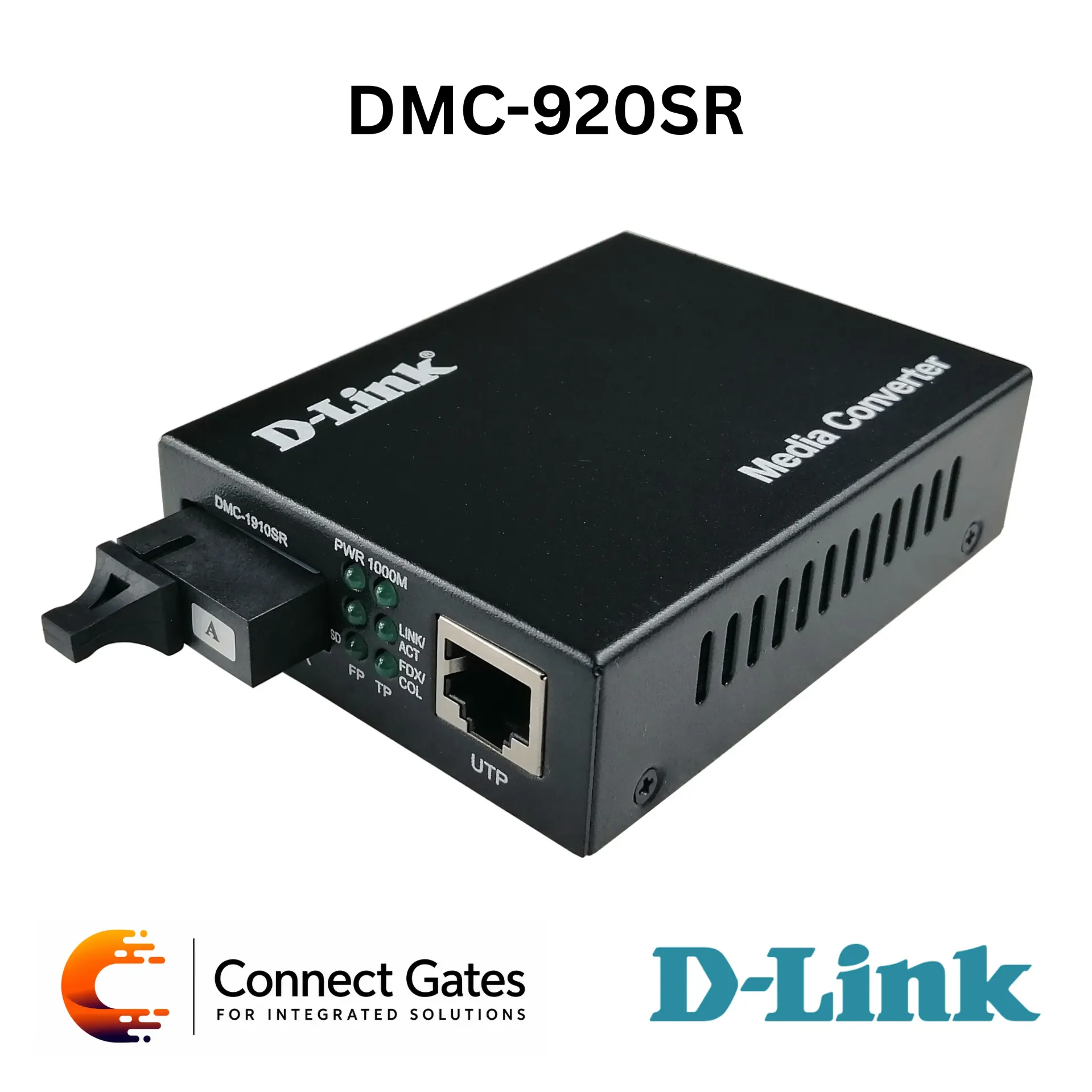 D-Link DMC-920SR – 10/100BASE-TX to 100BASE-SX/LX Bi-Directional SC Single-Mode Media Converter, 20km Fiber Distance, TX 1310nm / RX 1550nm