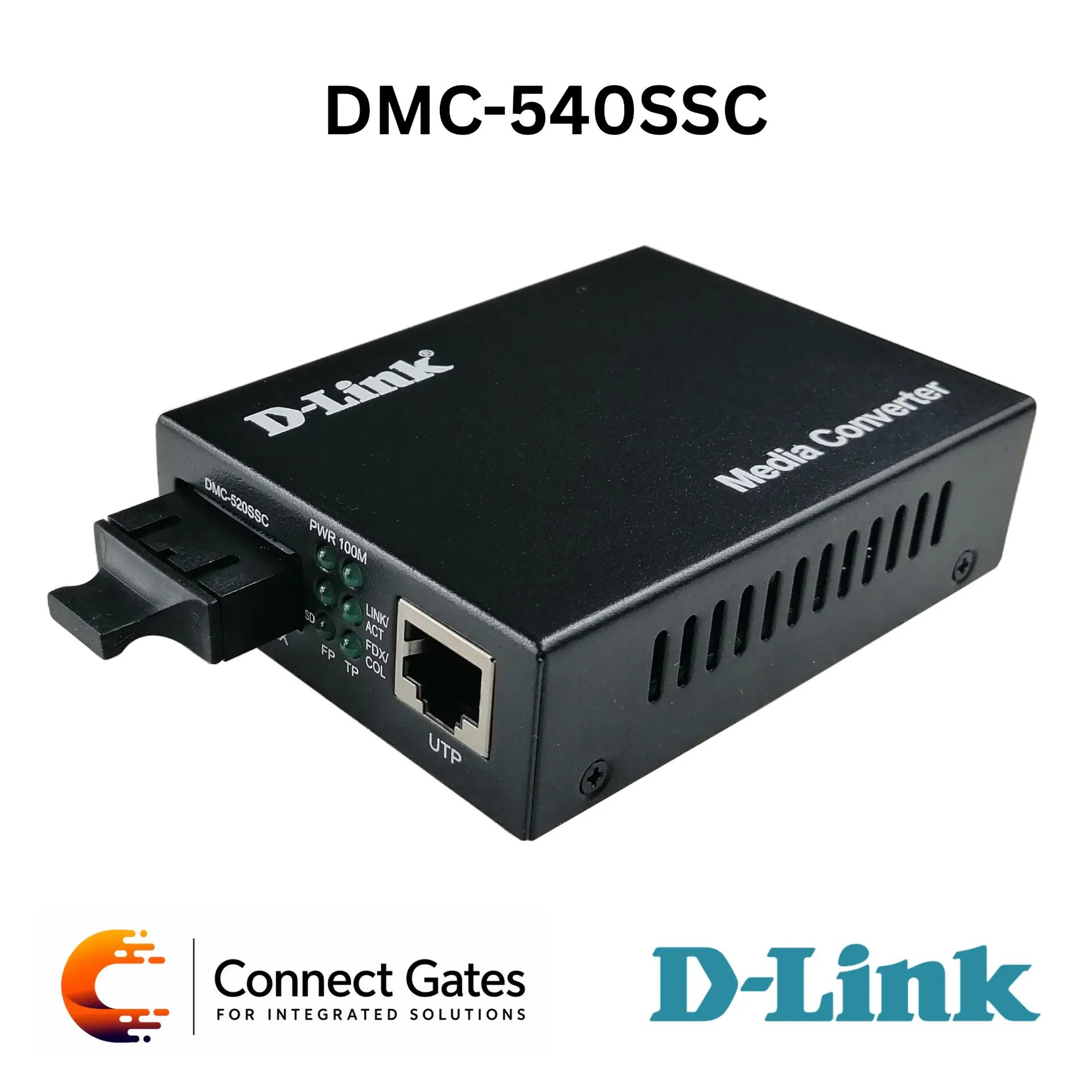 D-Link DMC-540SSC – Fast Ethernet Single-Mode SC Media Converter with 10/100BASE-TX to 100BASE-FX, 40km Fiber Distance & 1310nm Wavelength