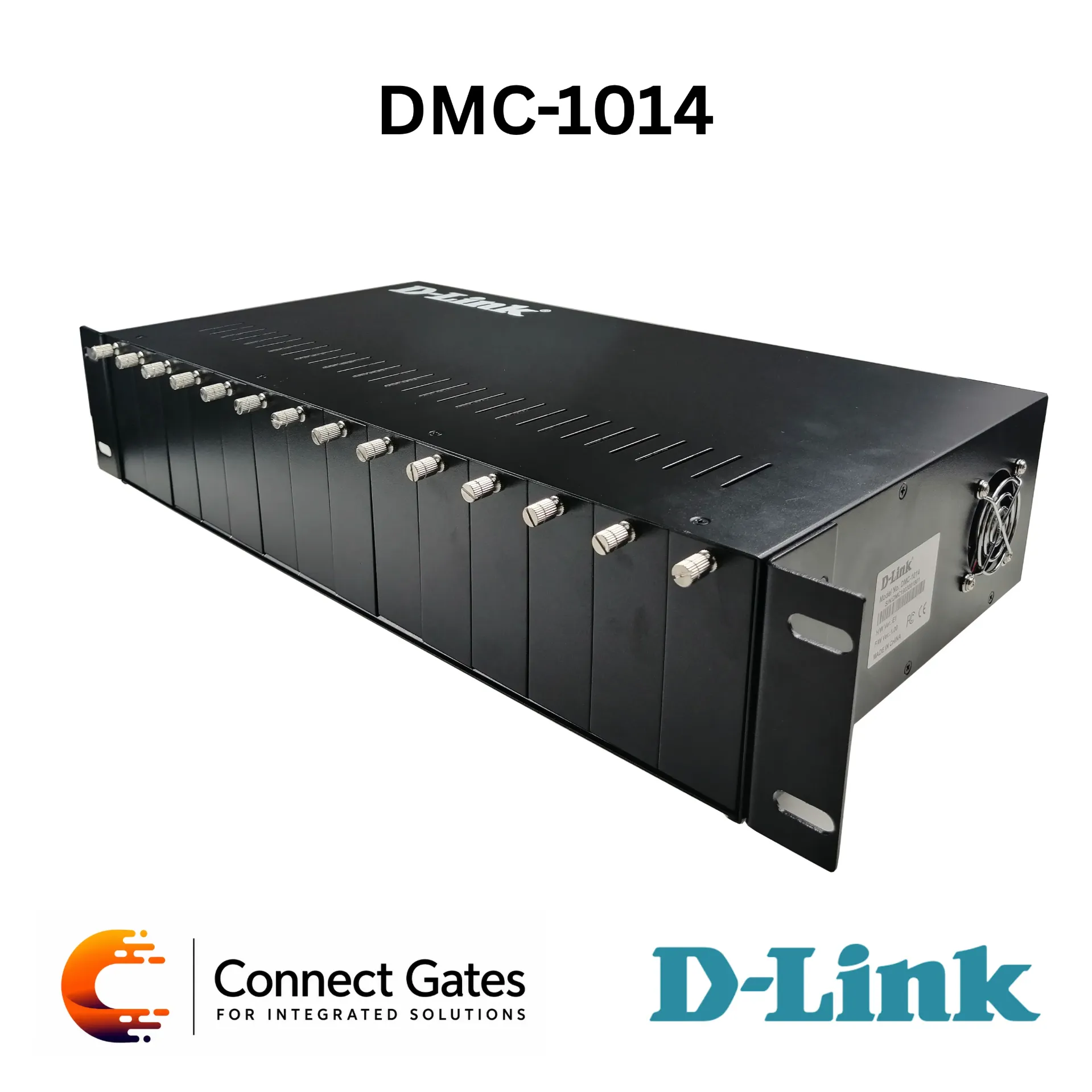 [DMC-1014] D-Link DMC-1014 – 14-Slot Rackmount Media Converter Chassis with Dedicated Power Supply, Hot-Swappable Support & Front Panel LED Monitoring